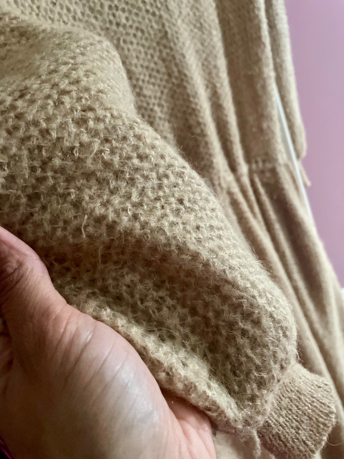 Vintage knitted midi jurk