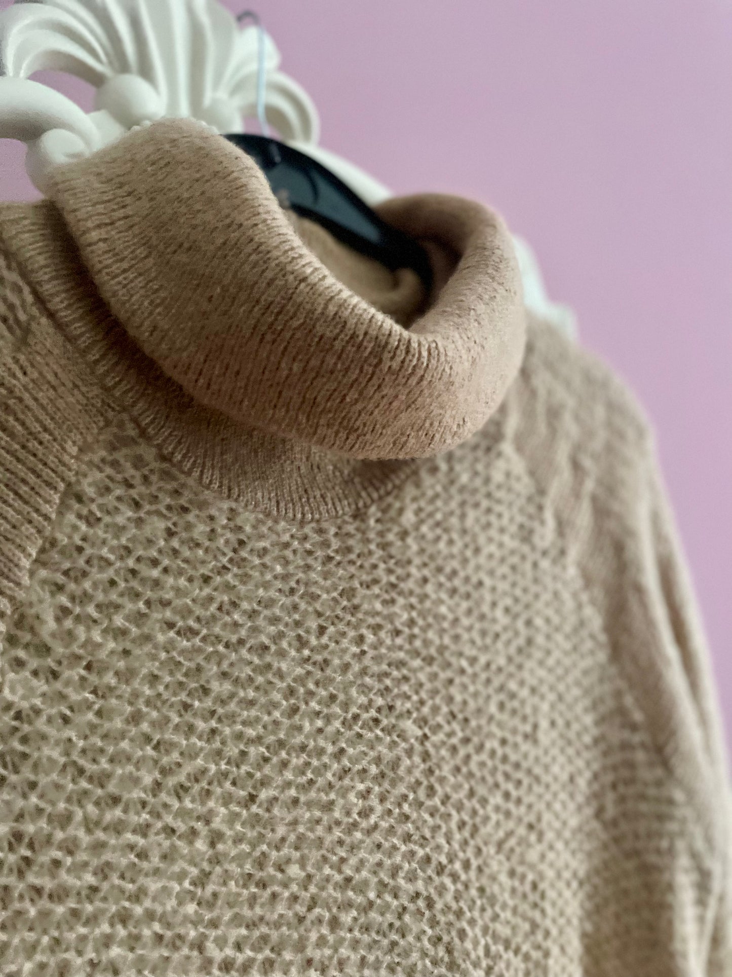 Vintage knitted midi jurk