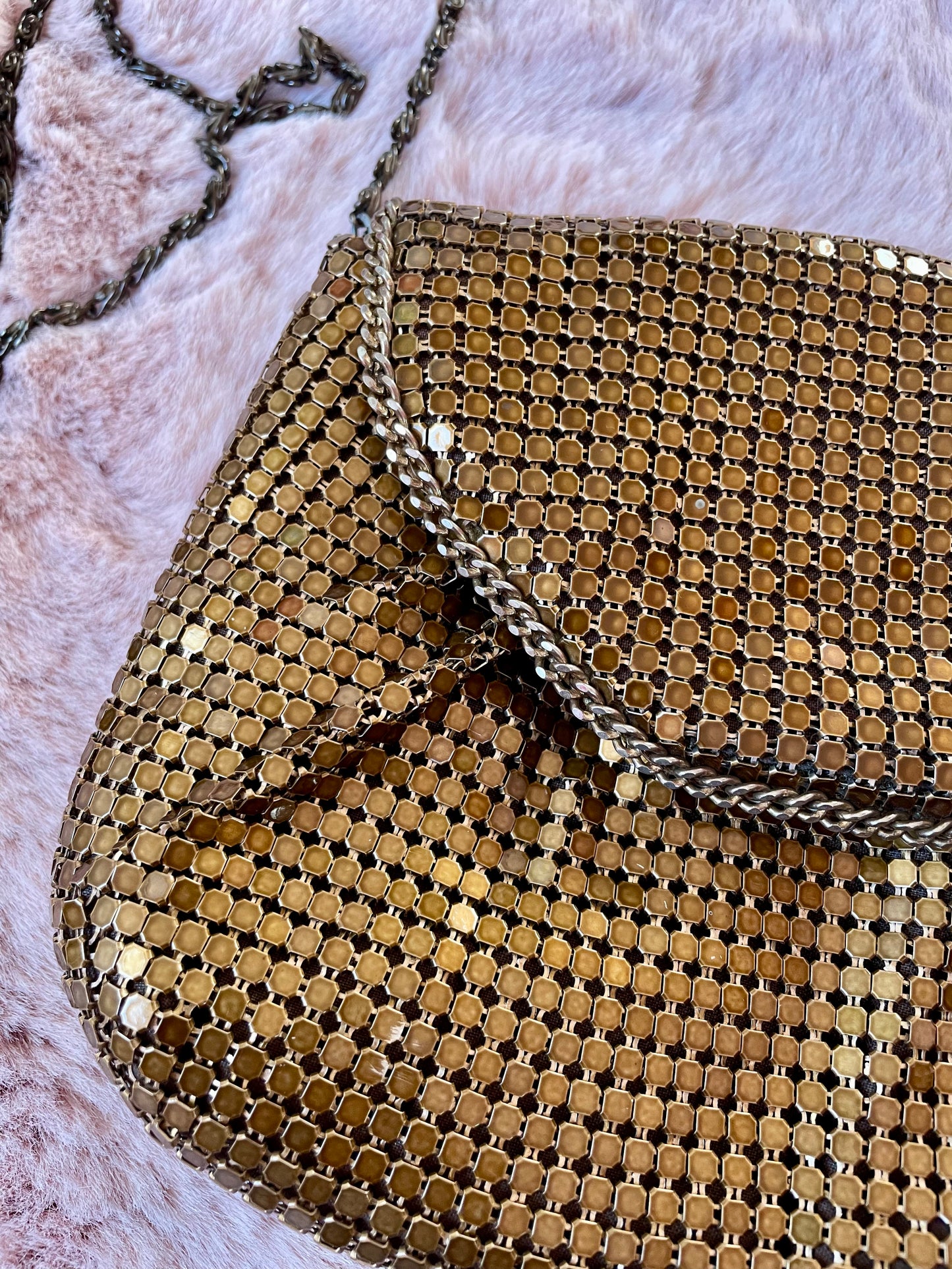Vintage gouden sequin avondtasje
