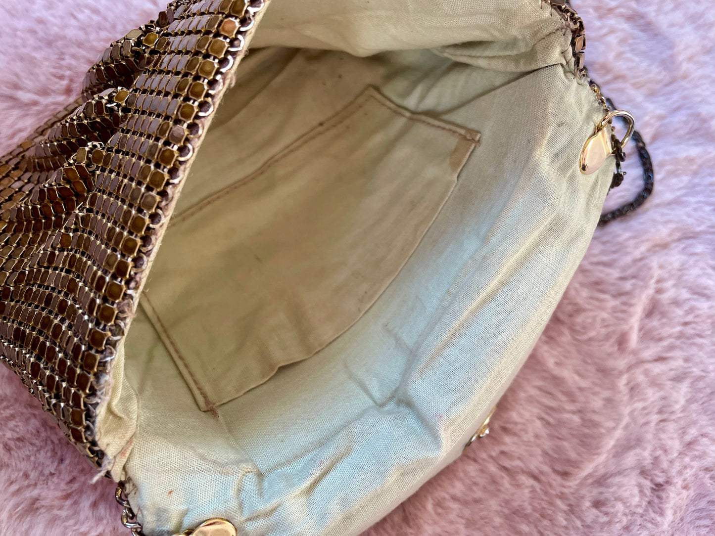 Vintage gouden sequin avondtasje