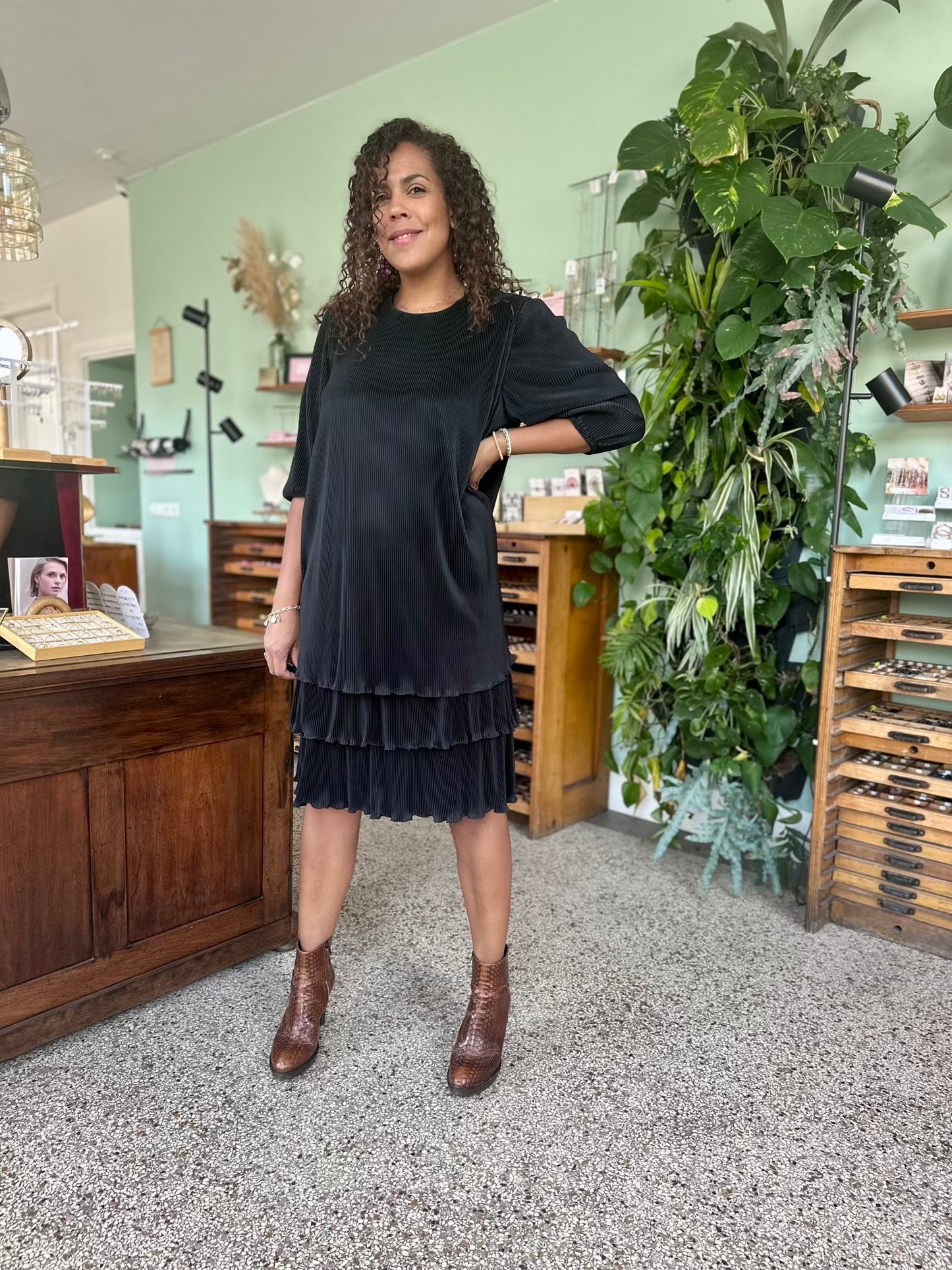 Vintage pleated dress