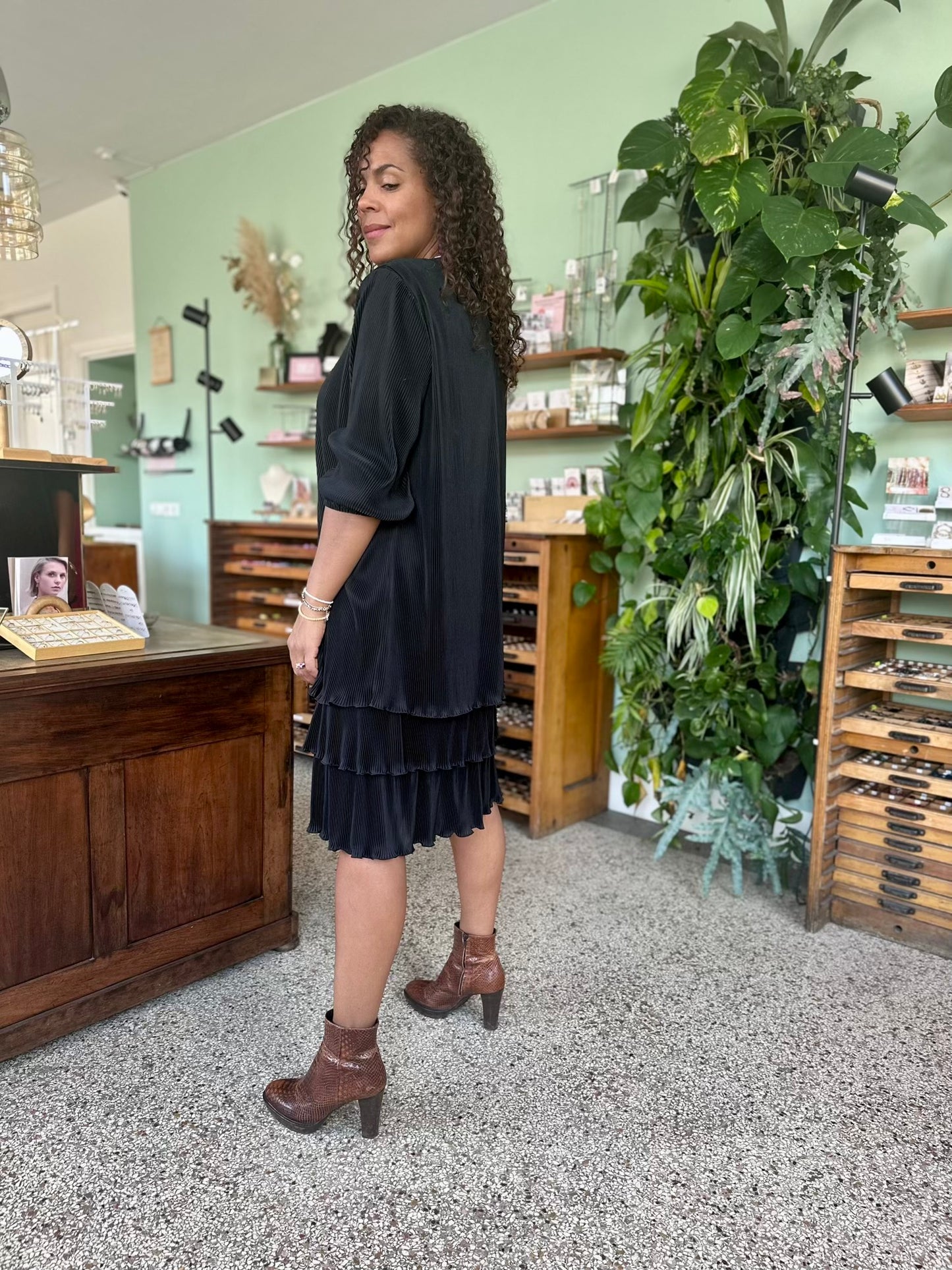 Vintage pleated dress