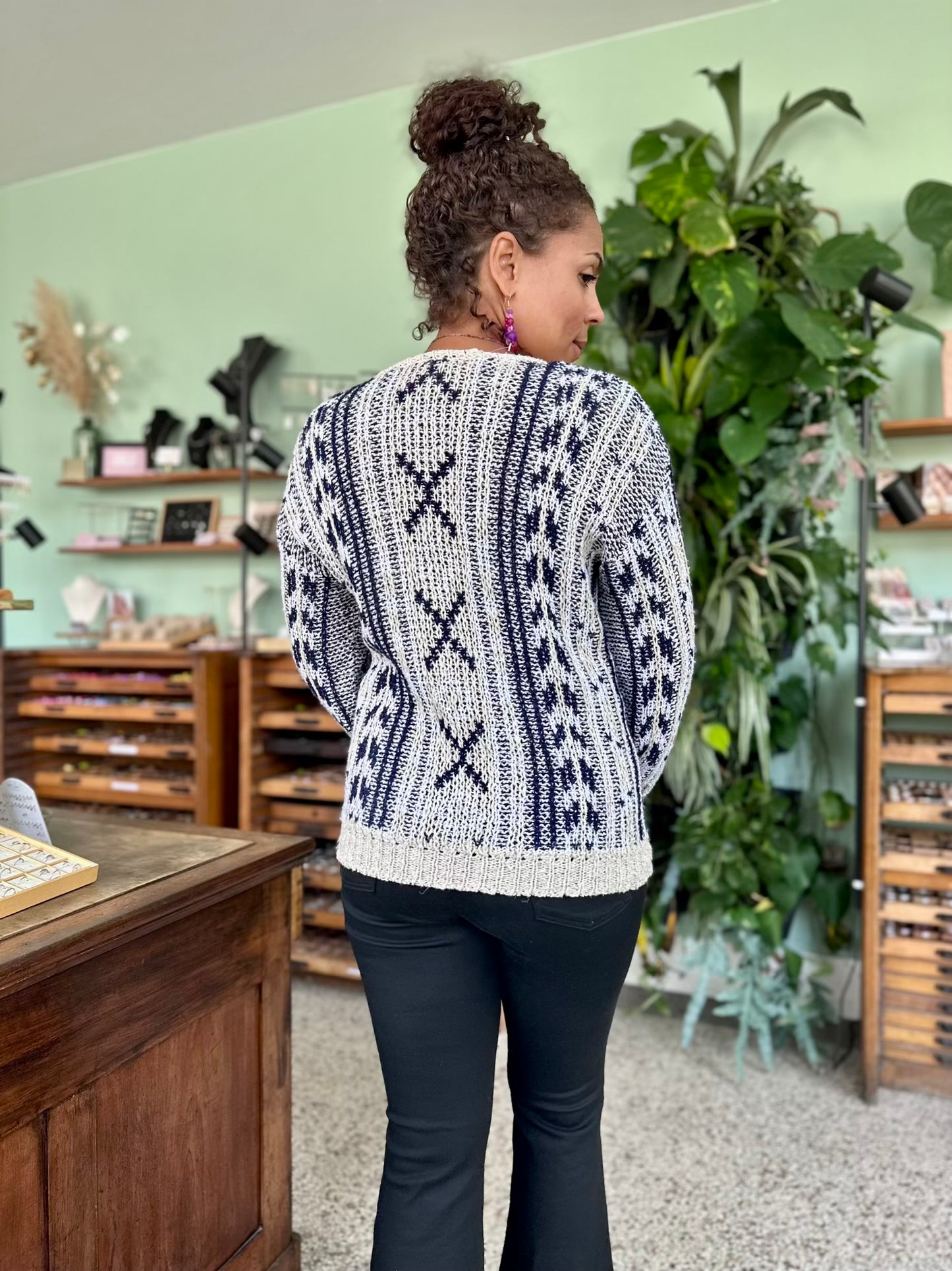 Vintage chunky vest M-L-XL