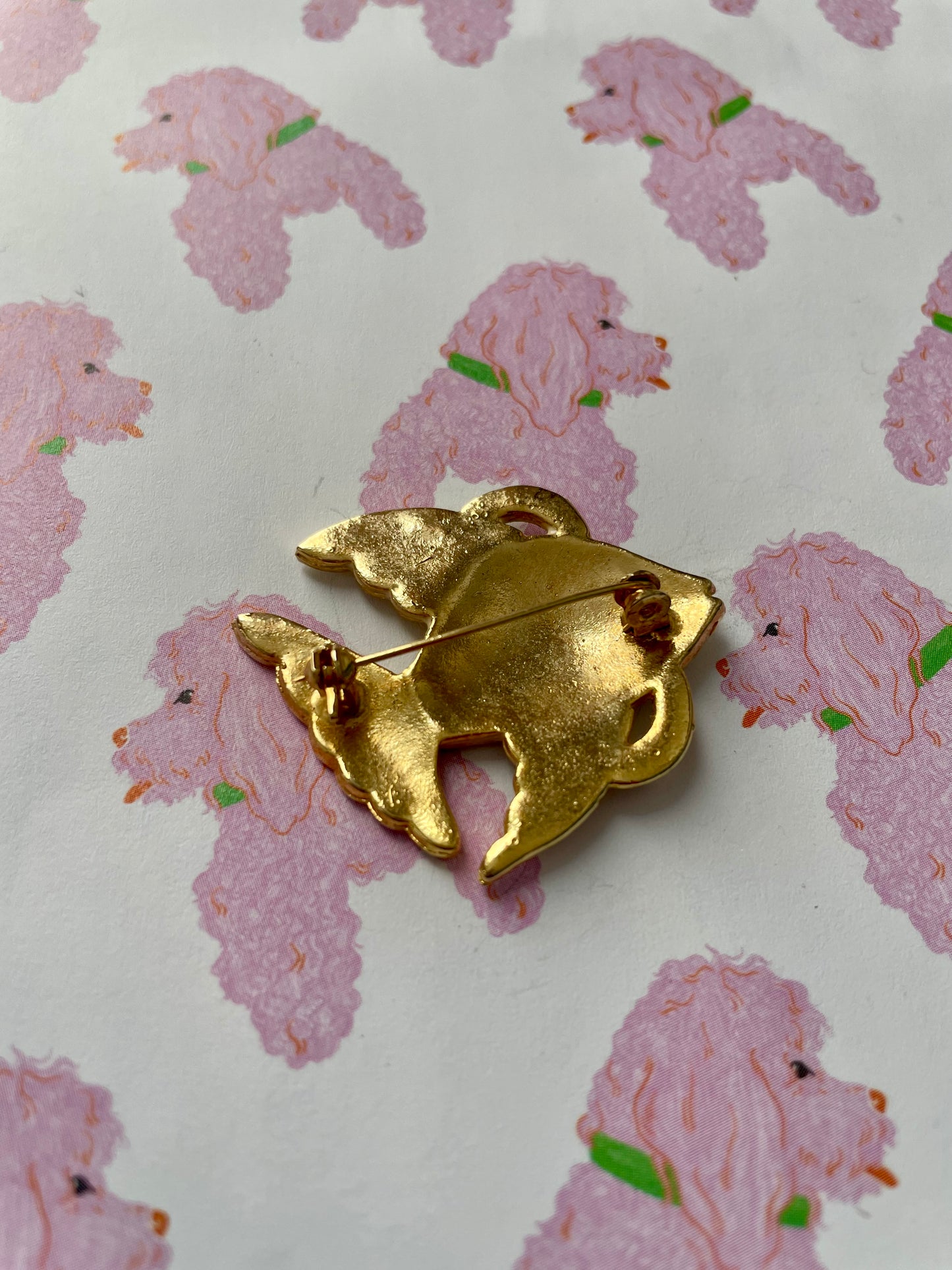 Vergulde vissen broche