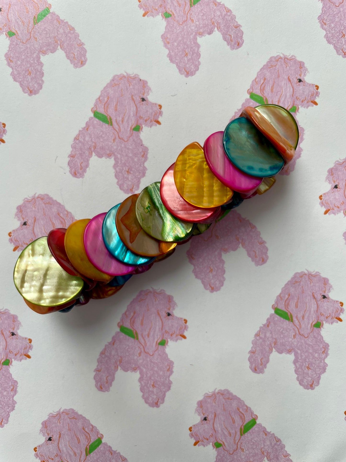Multicolor schelpen armband