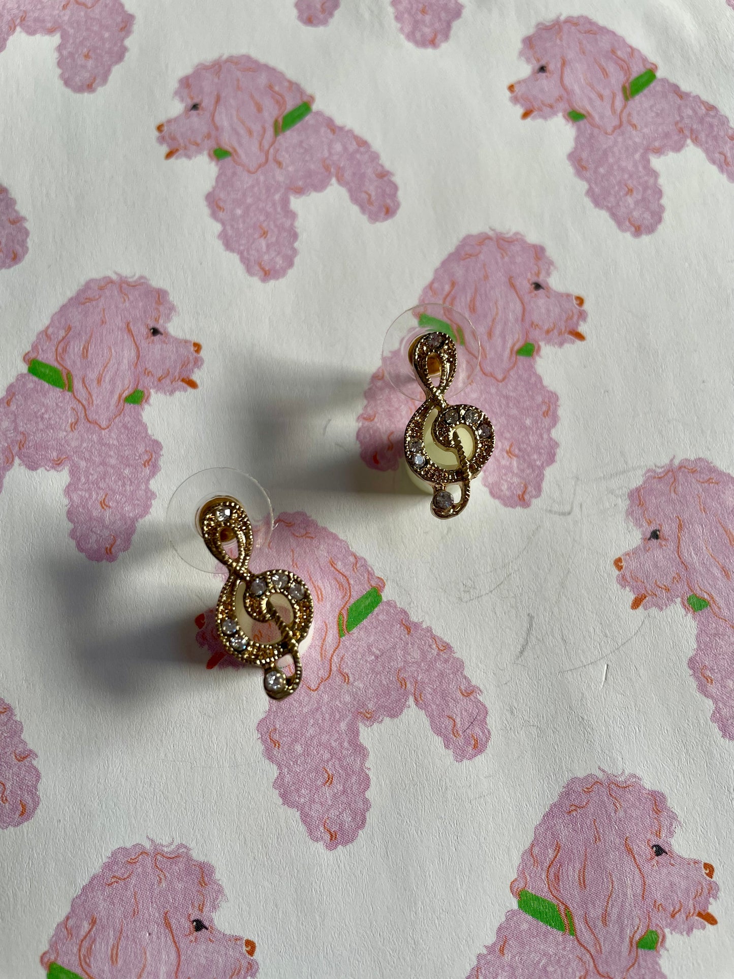 Muzieknoot oorbellen