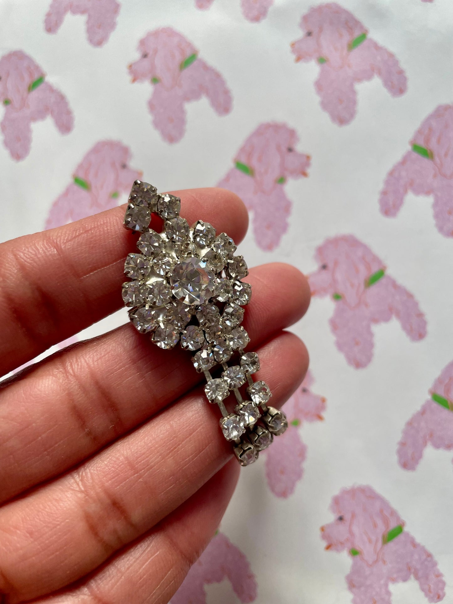 Broche met strass
