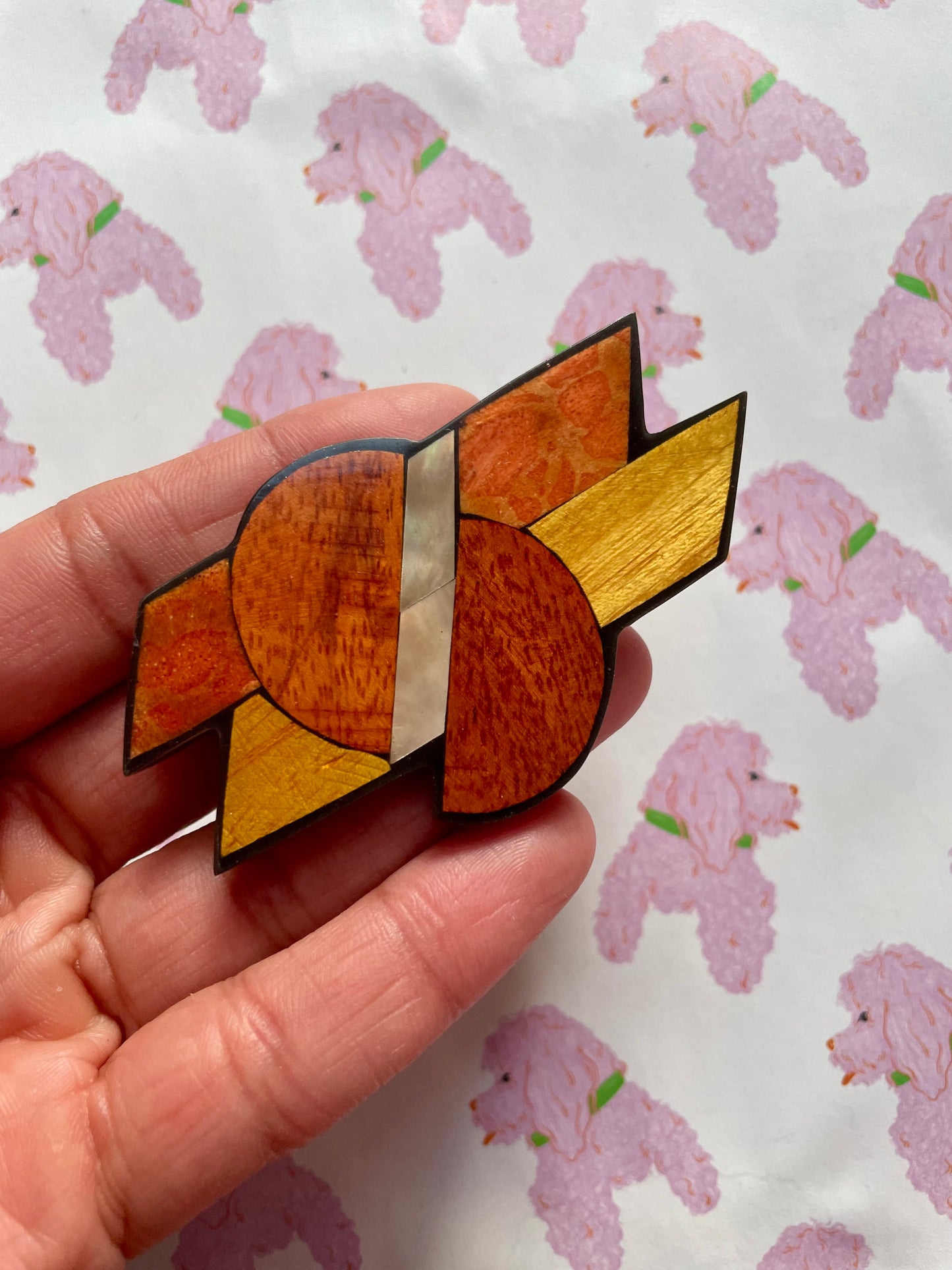 Vintage Tiffany-stijl broche