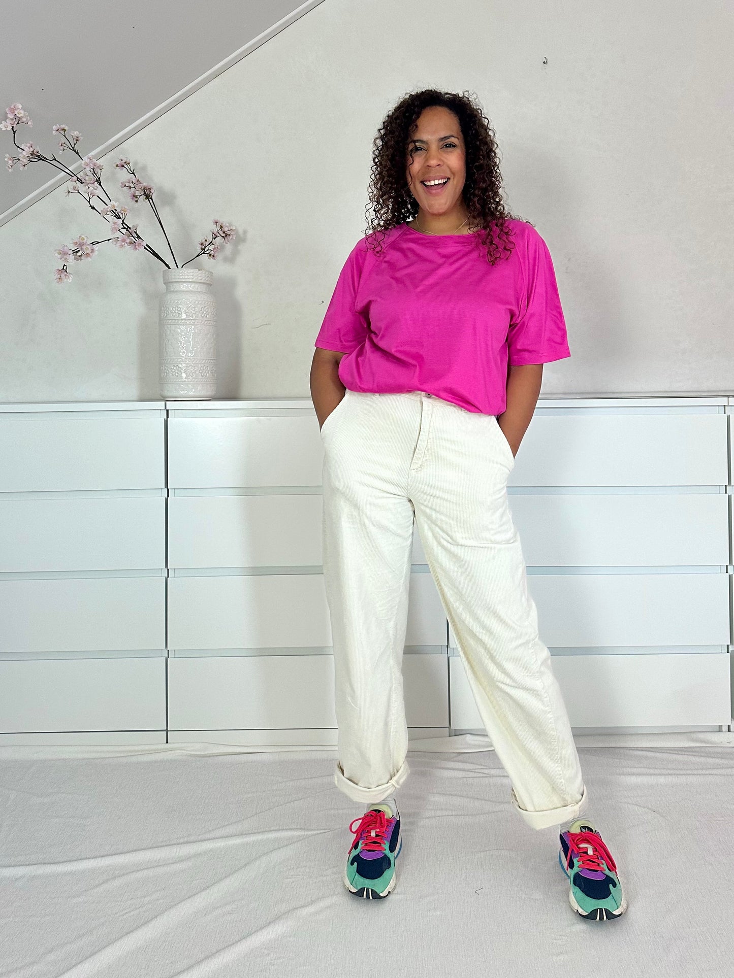 Vintage fuchsia T-shirt - L/XL