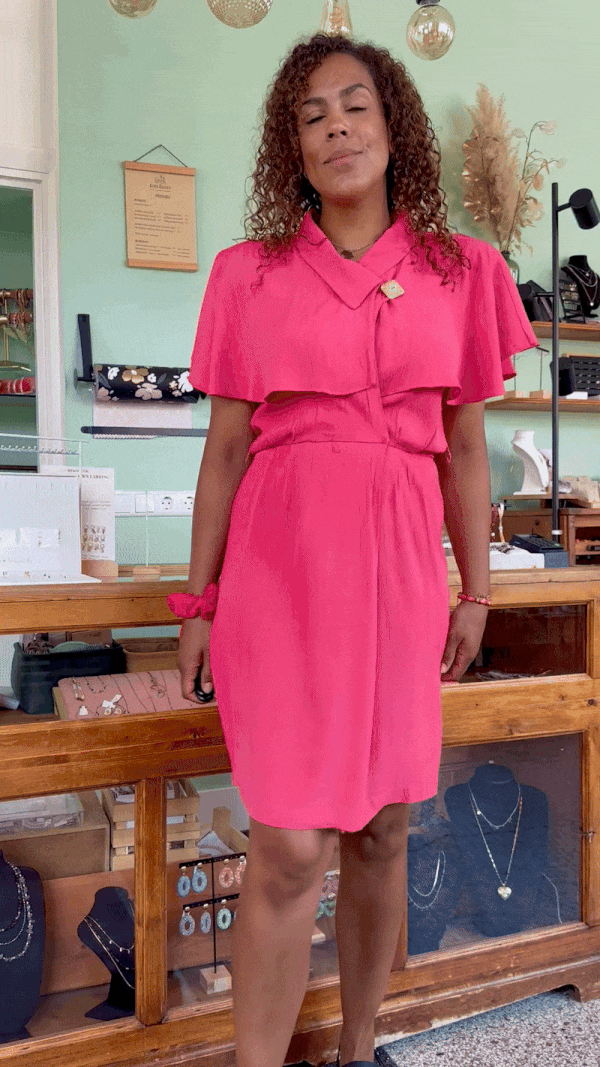 Vintage viscose jurkje