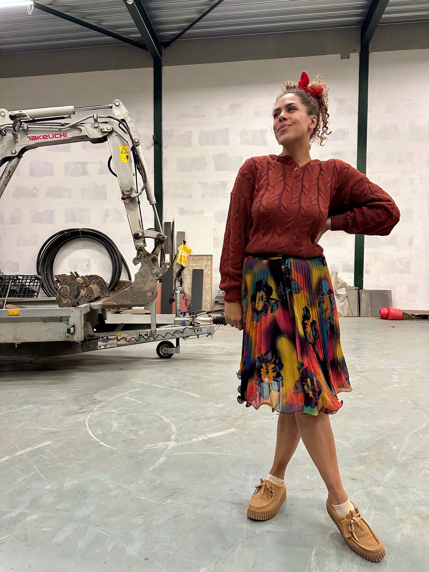 Vintage swing-plooirokje - S/M/L