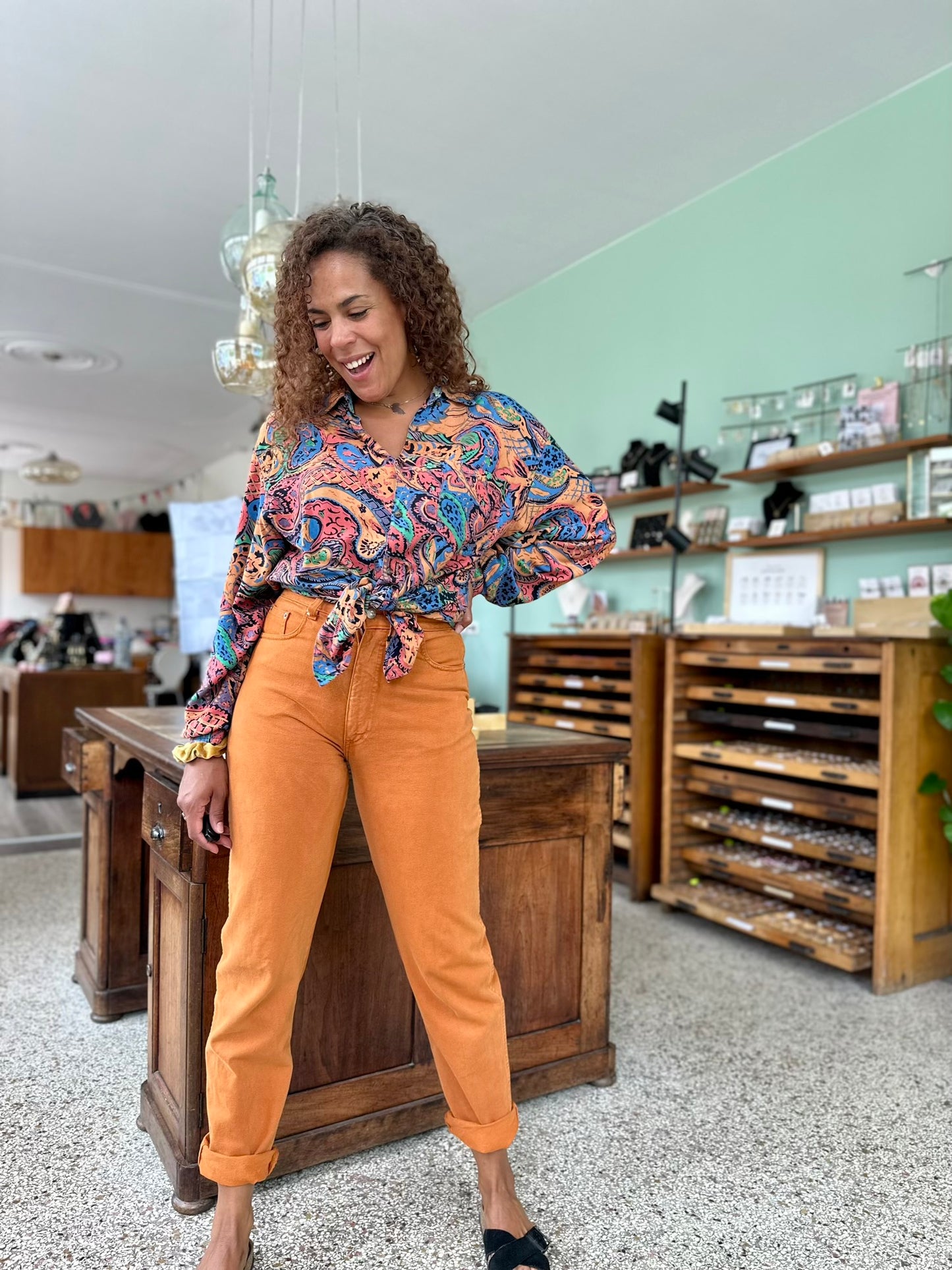 Vintage viscose blouse
