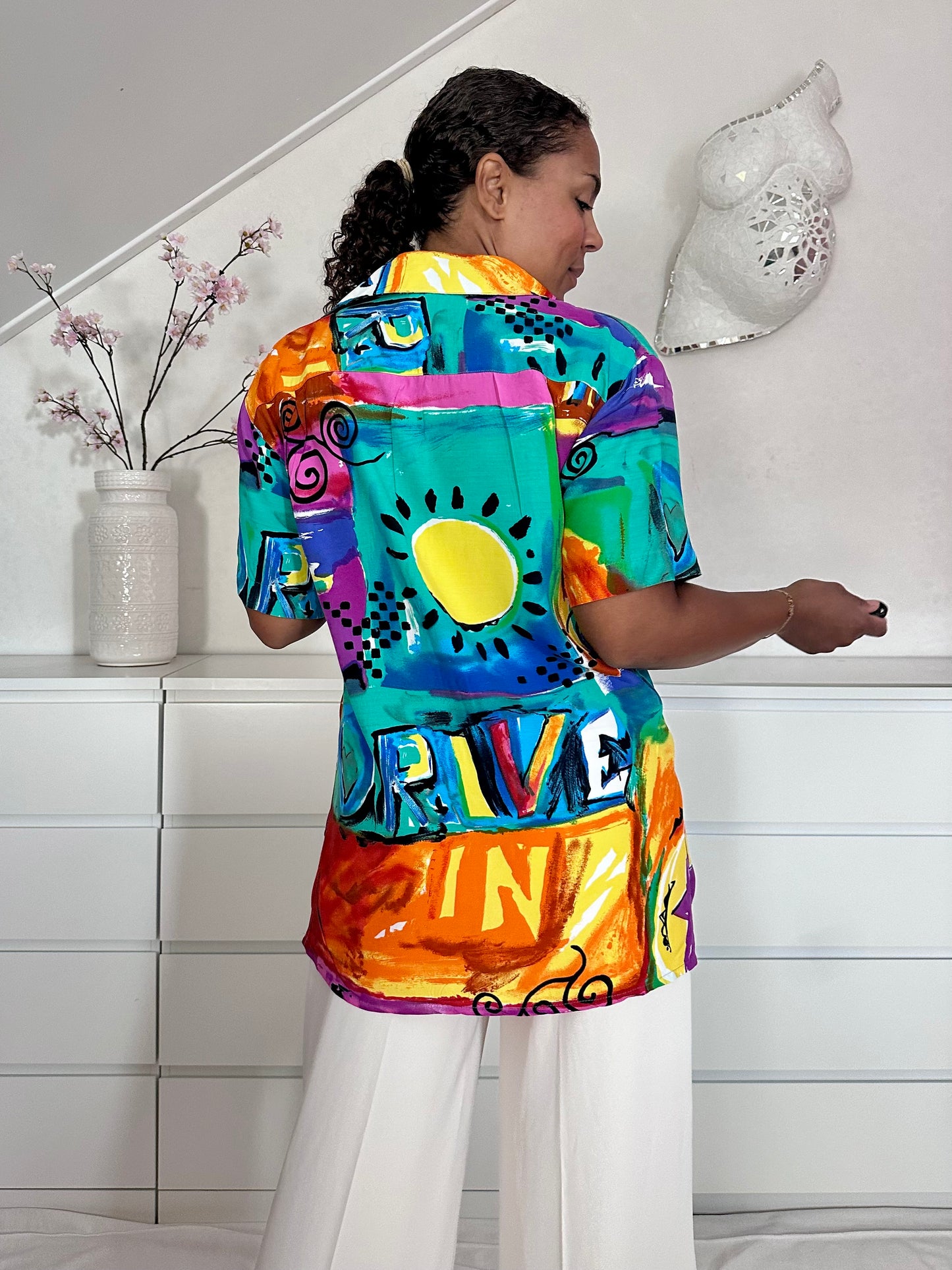 Vintage 90’s viscose blouse - L
