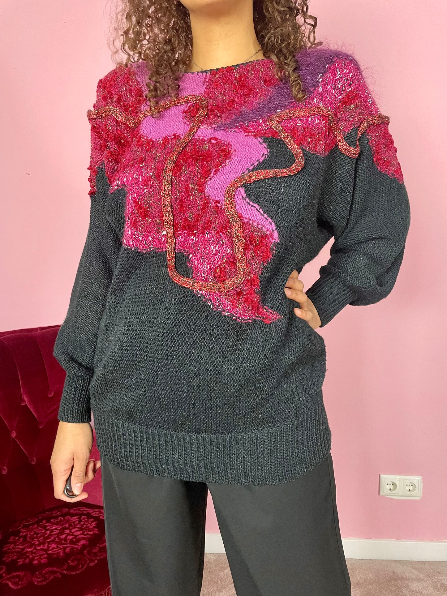 Vintage bold mohair sweater