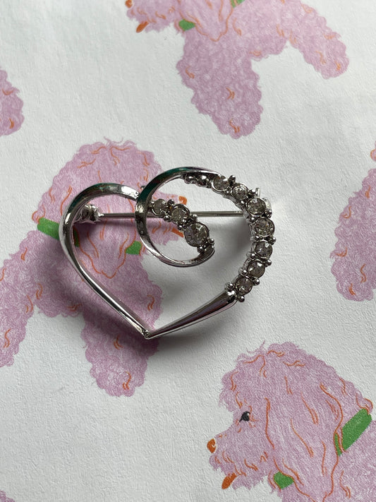 Sierlijk hartje broche