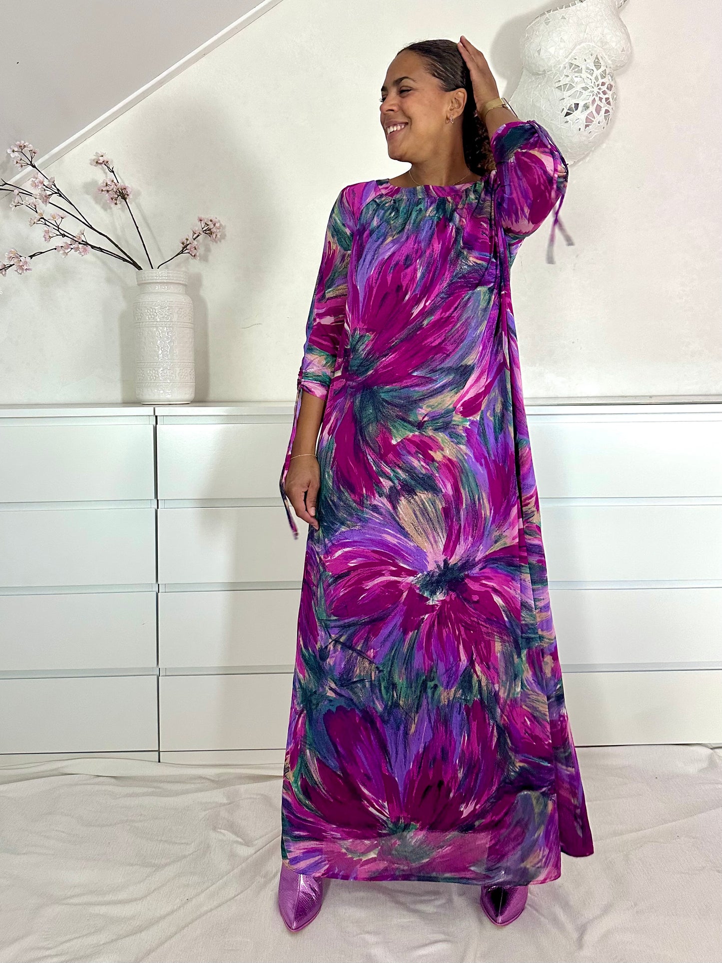 Vintage maxi-jurk uit de 70’s - M/L/XL