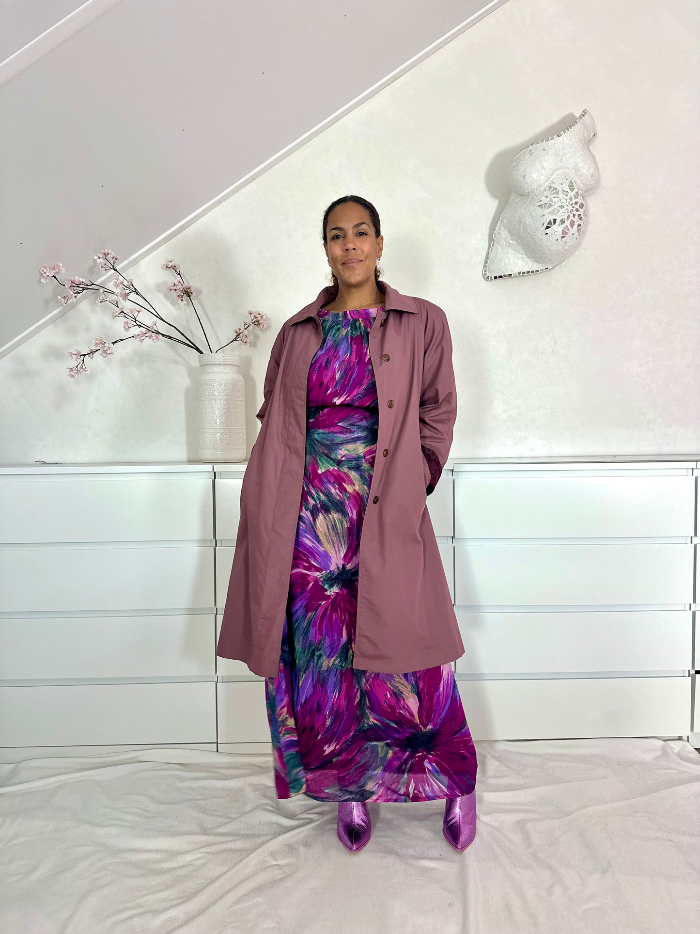Vintage maxi-jurk uit de 70’s - M/L/XL