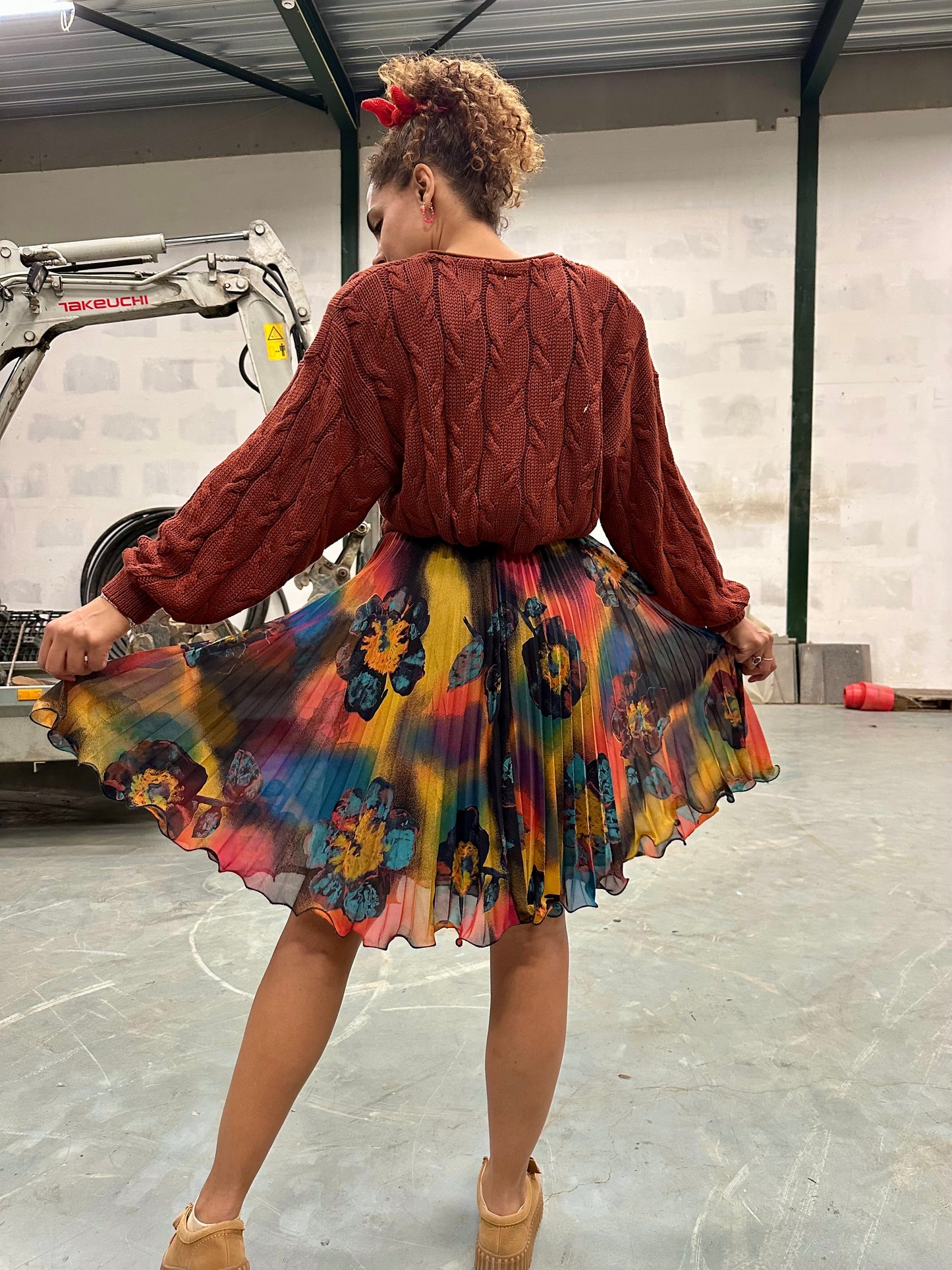 Vintage swing-plooirokje - S/M/L