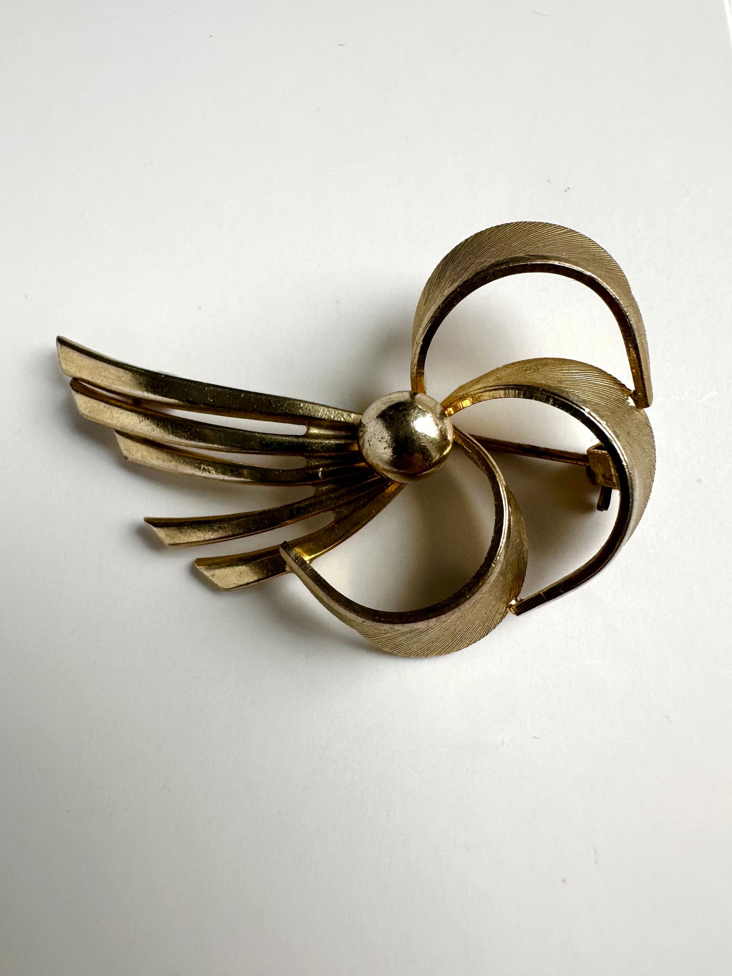 Vintage waaier broche