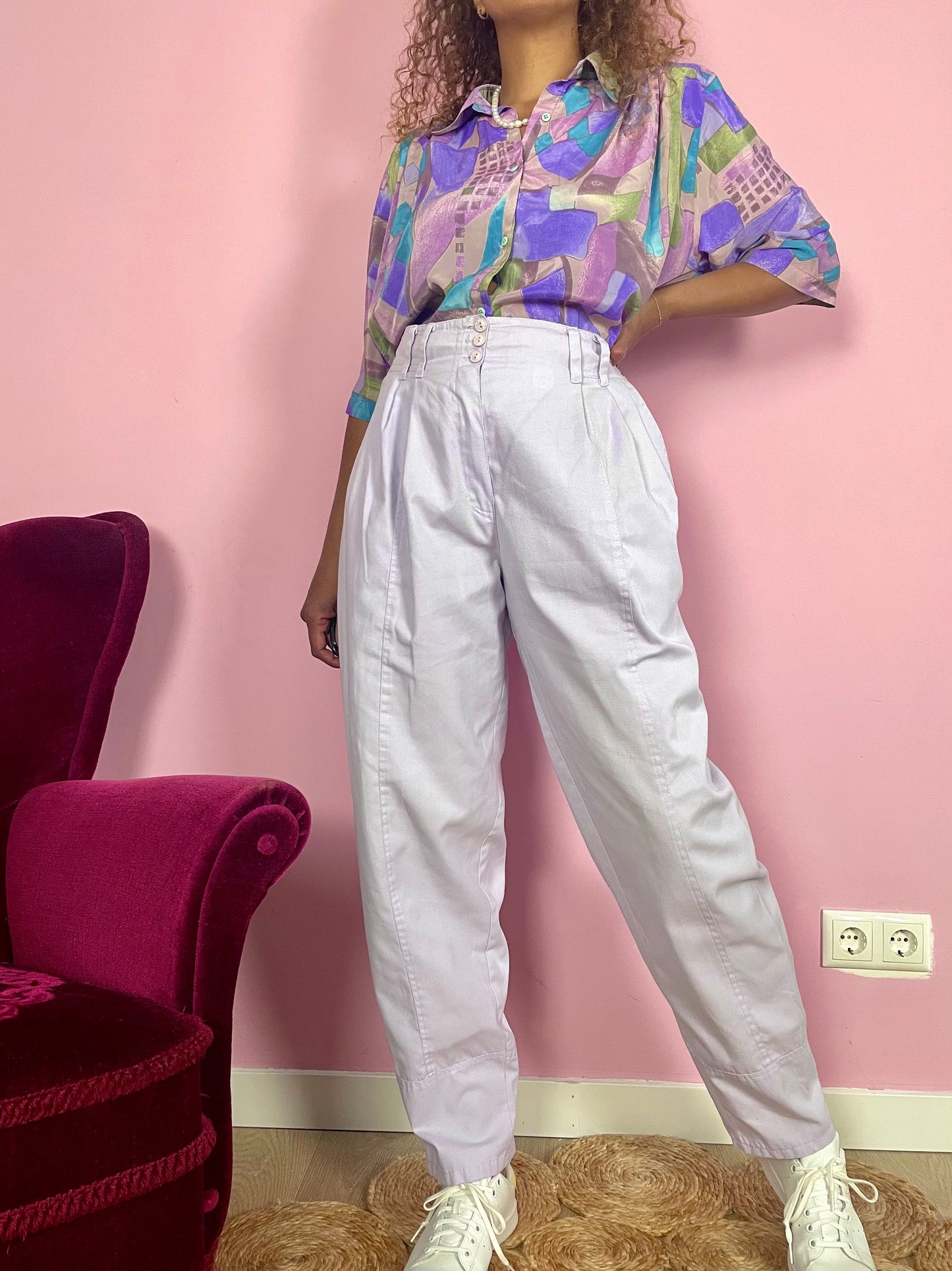 Vintage lila co-ord suit
