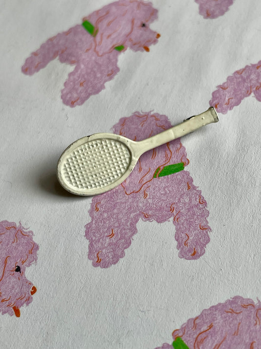 Tennisracket broche