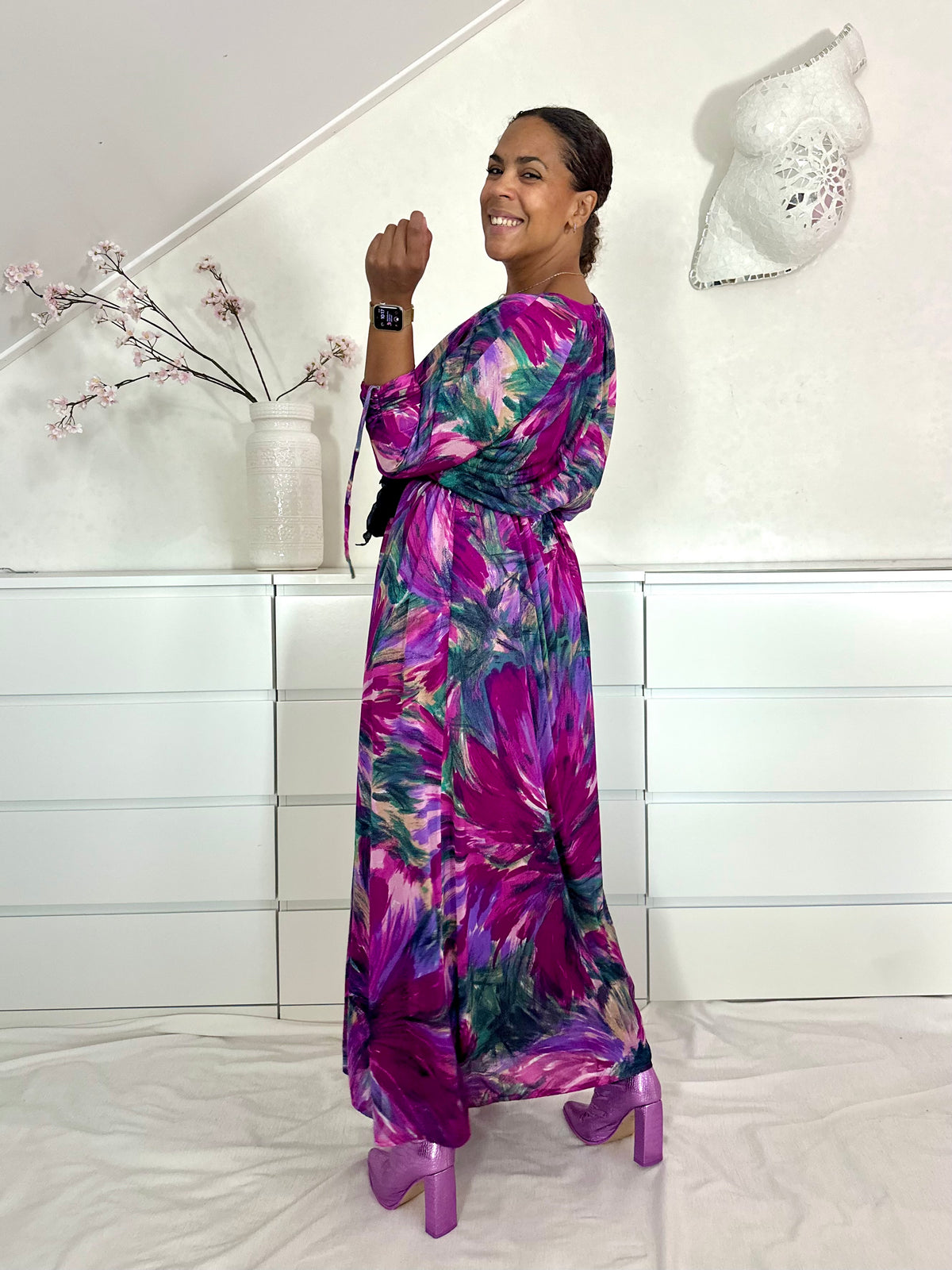 Vintage maxi-jurk uit de 70’s - M/L/XL