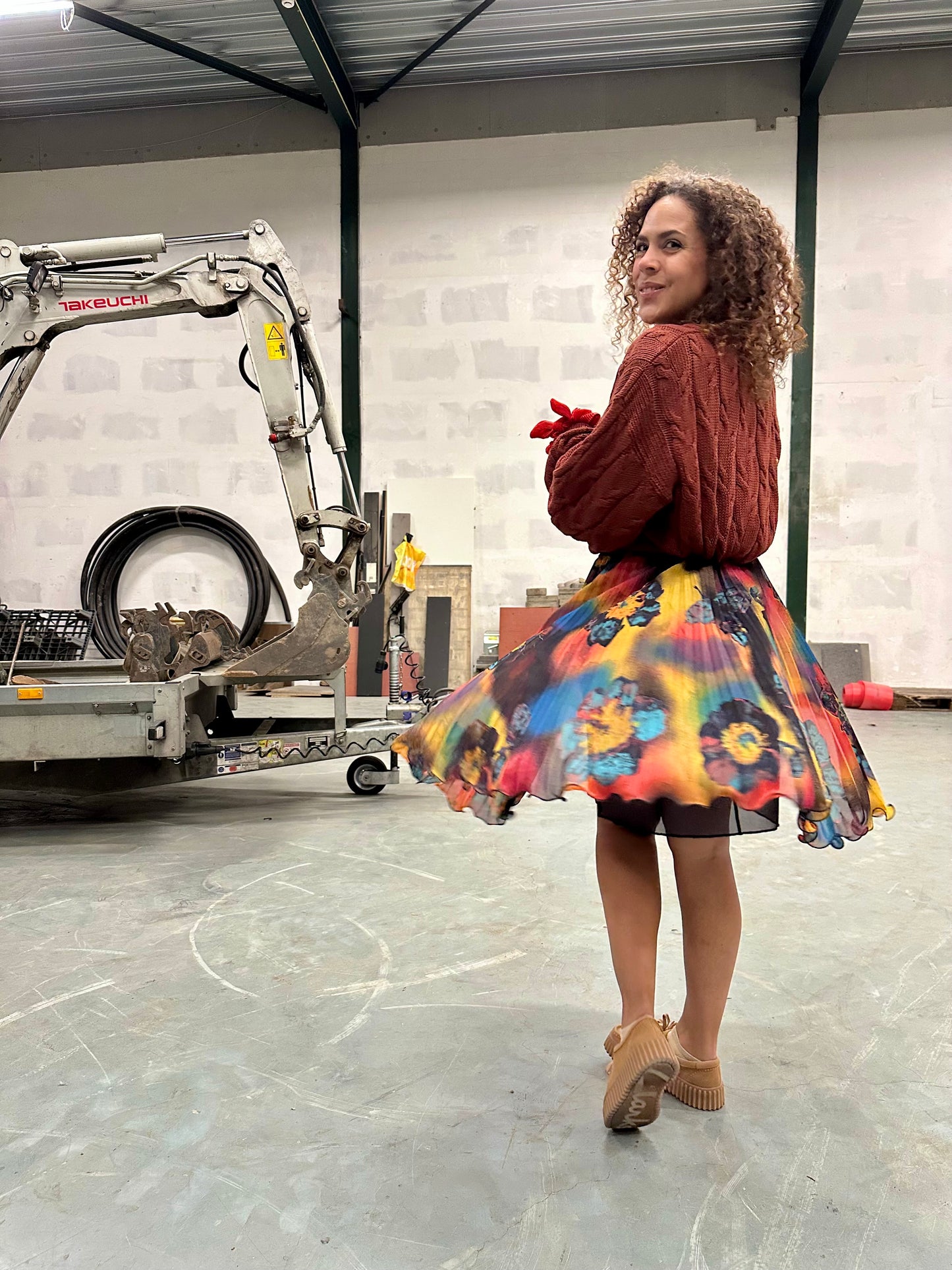 Vintage chestnut knit - XL