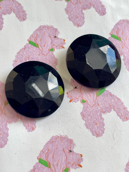 80's sparkle clip-on oorbellen
