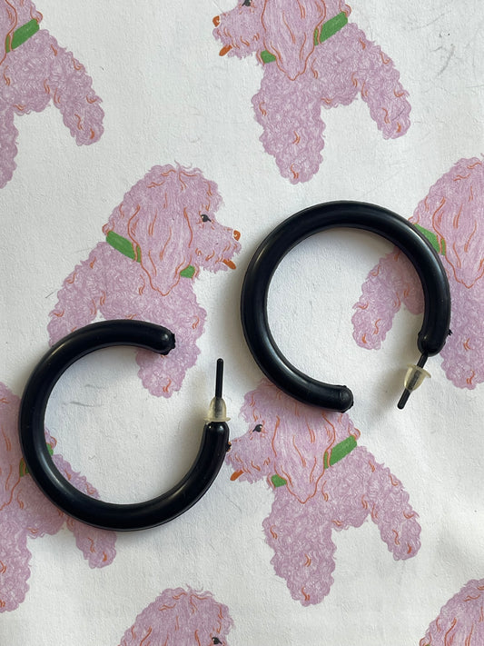 Vintage black hoops