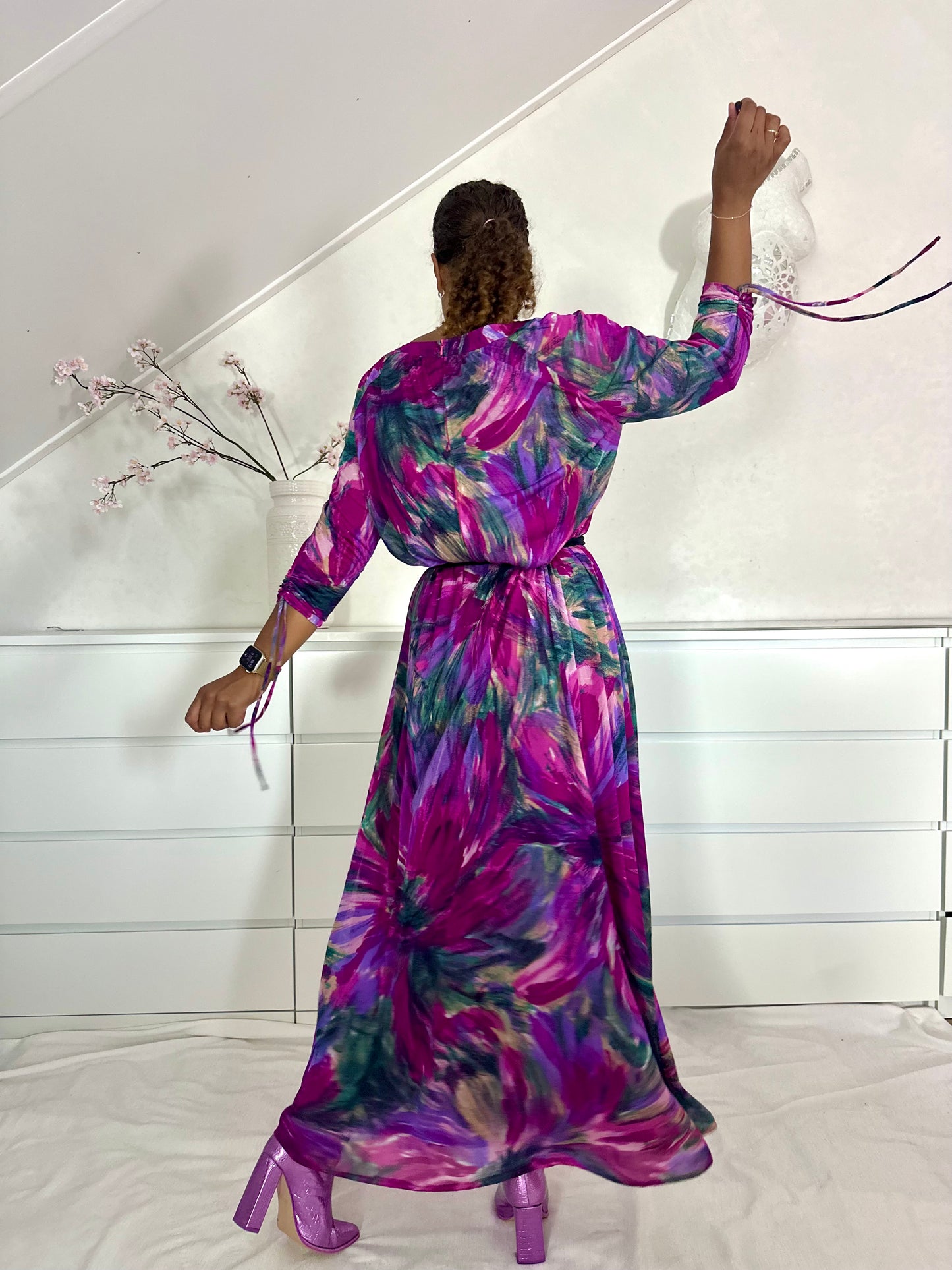 Vintage maxi-jurk uit de 70’s - M/L/XL