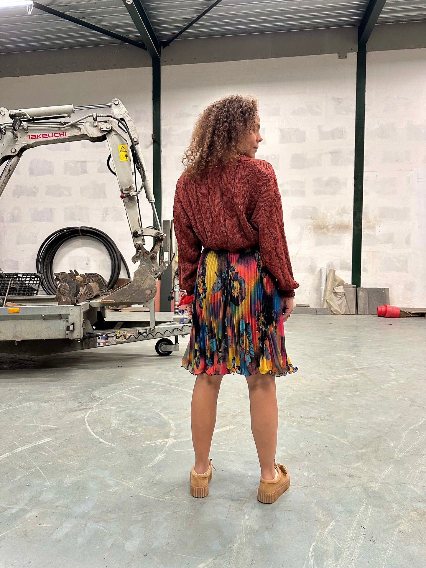 Vintage swing-plooirokje - S/M/L