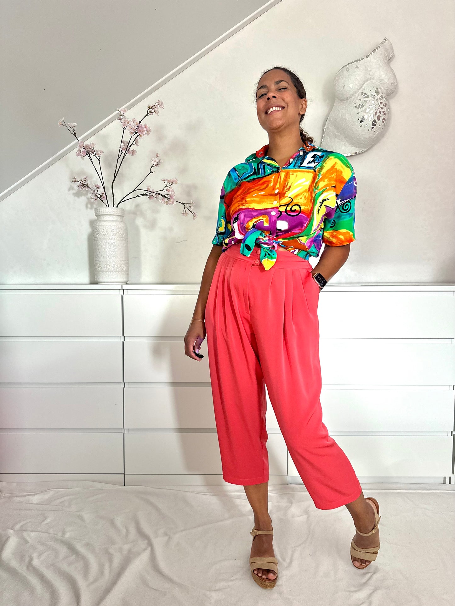 Vintage 90’s viscose blouse - L