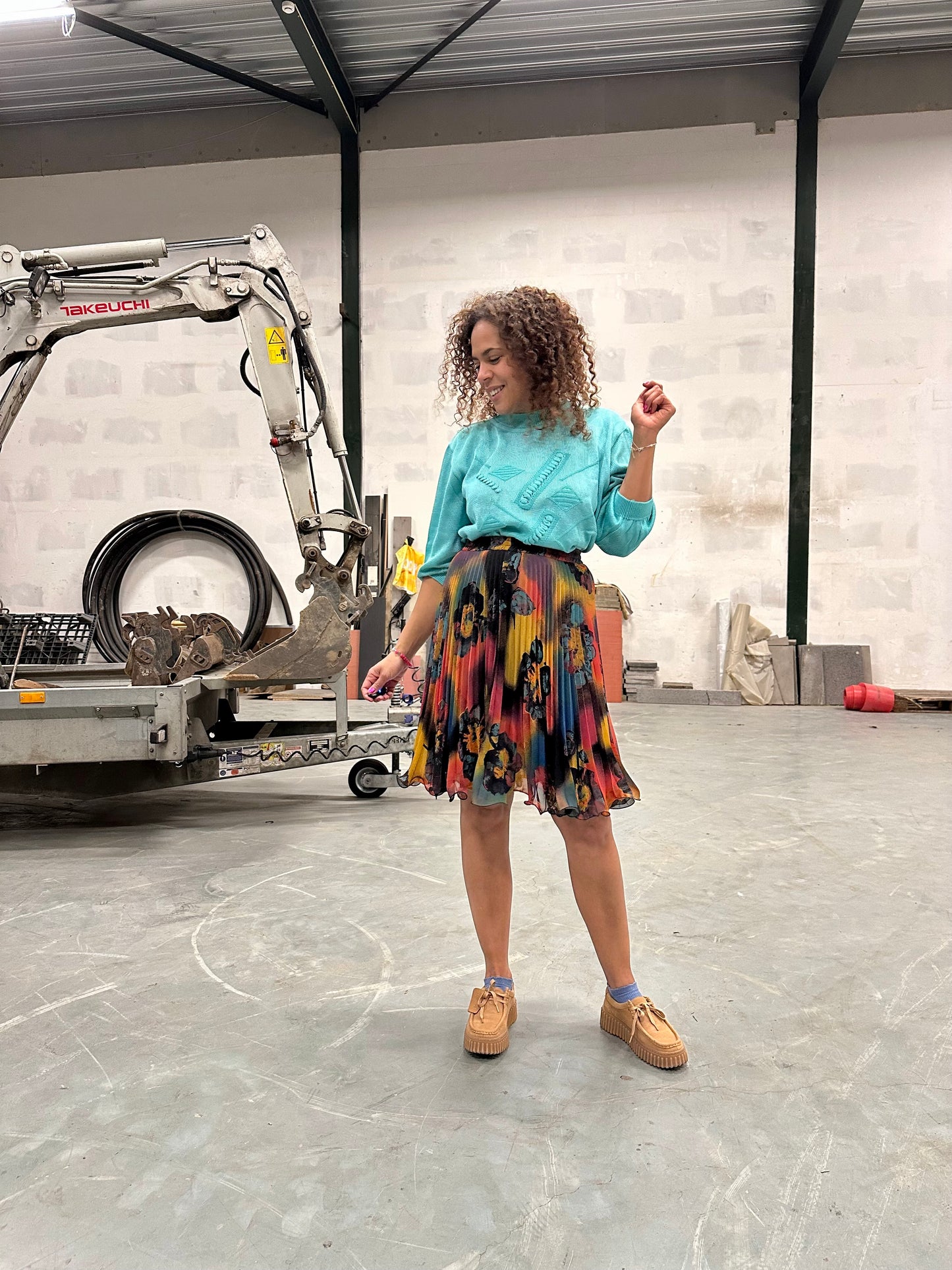 Vintage swing-plooirokje - S/M/L