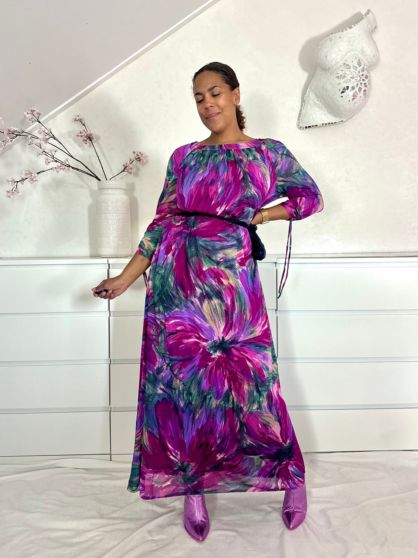 Vintage maxi-jurk uit de 70’s - M/L/XL