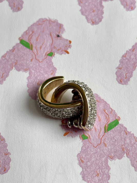 Vintage creolen met strass