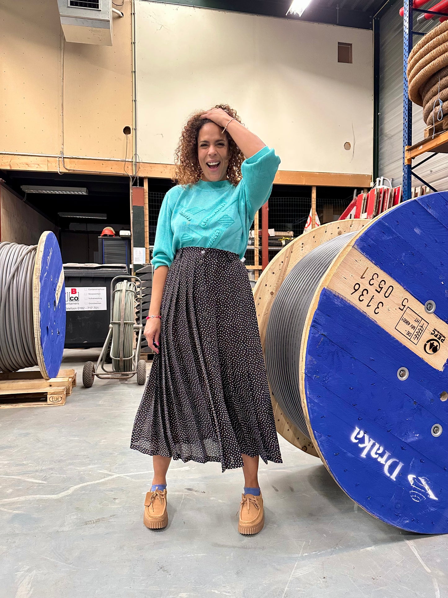 Vintage Betty Barclay midi-rok - XL/XXL