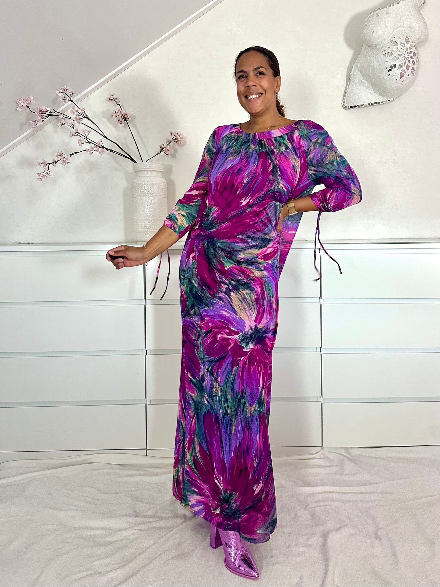 Vintage maxi-jurk uit de 70’s - M/L/XL