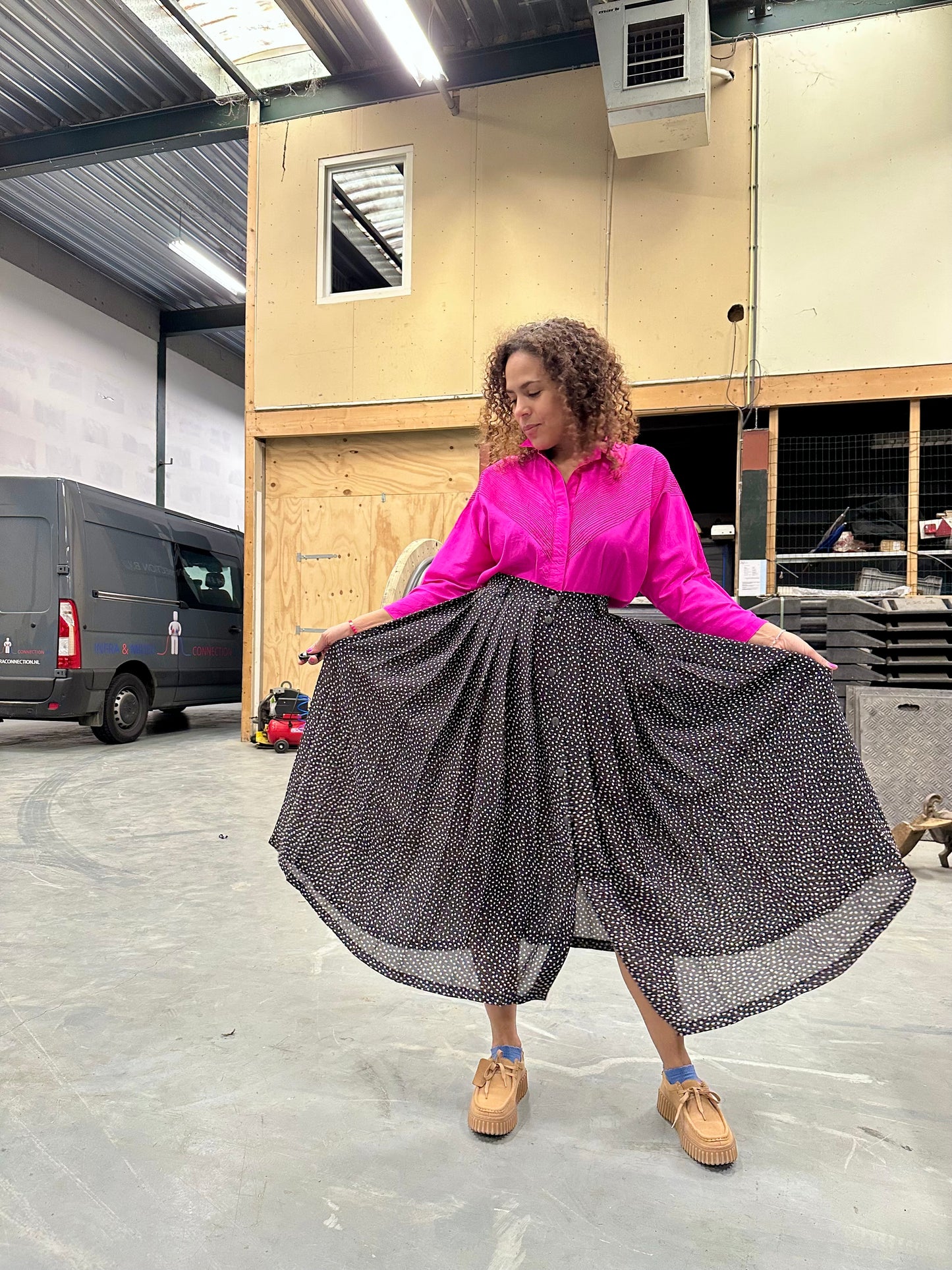 Vintage Betty Barclay midi-rok - XL/XXL