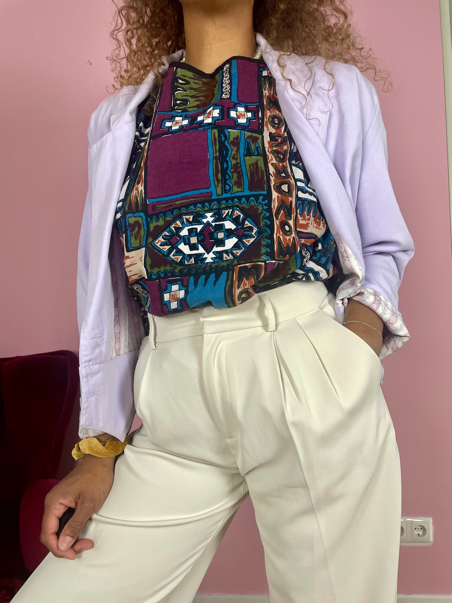 Vintage lila co-ord suit