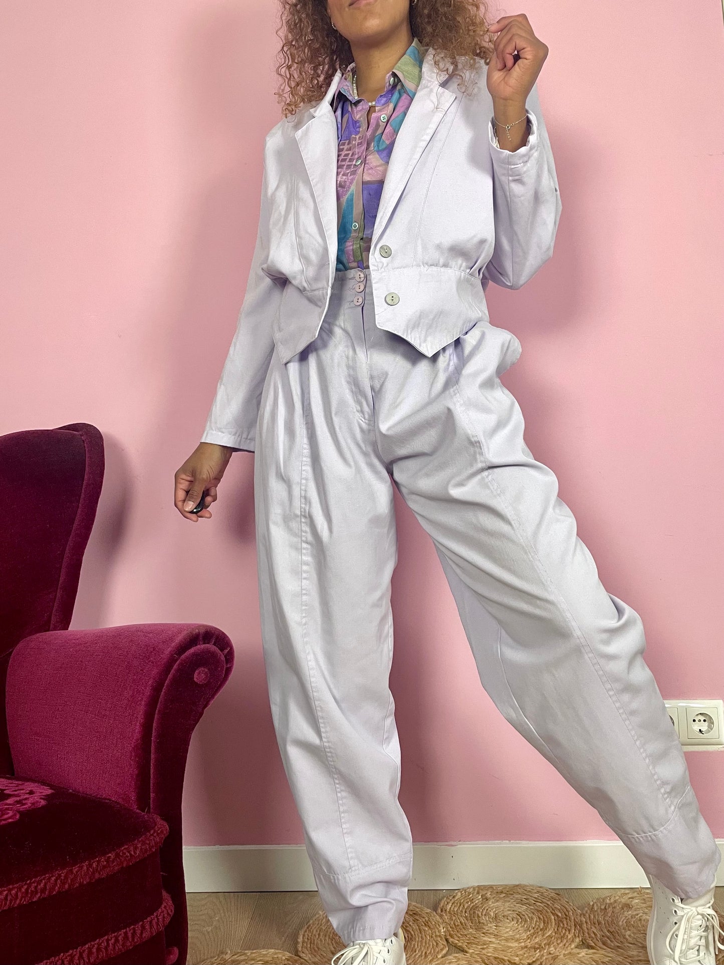 Vintage lila co-ord suit