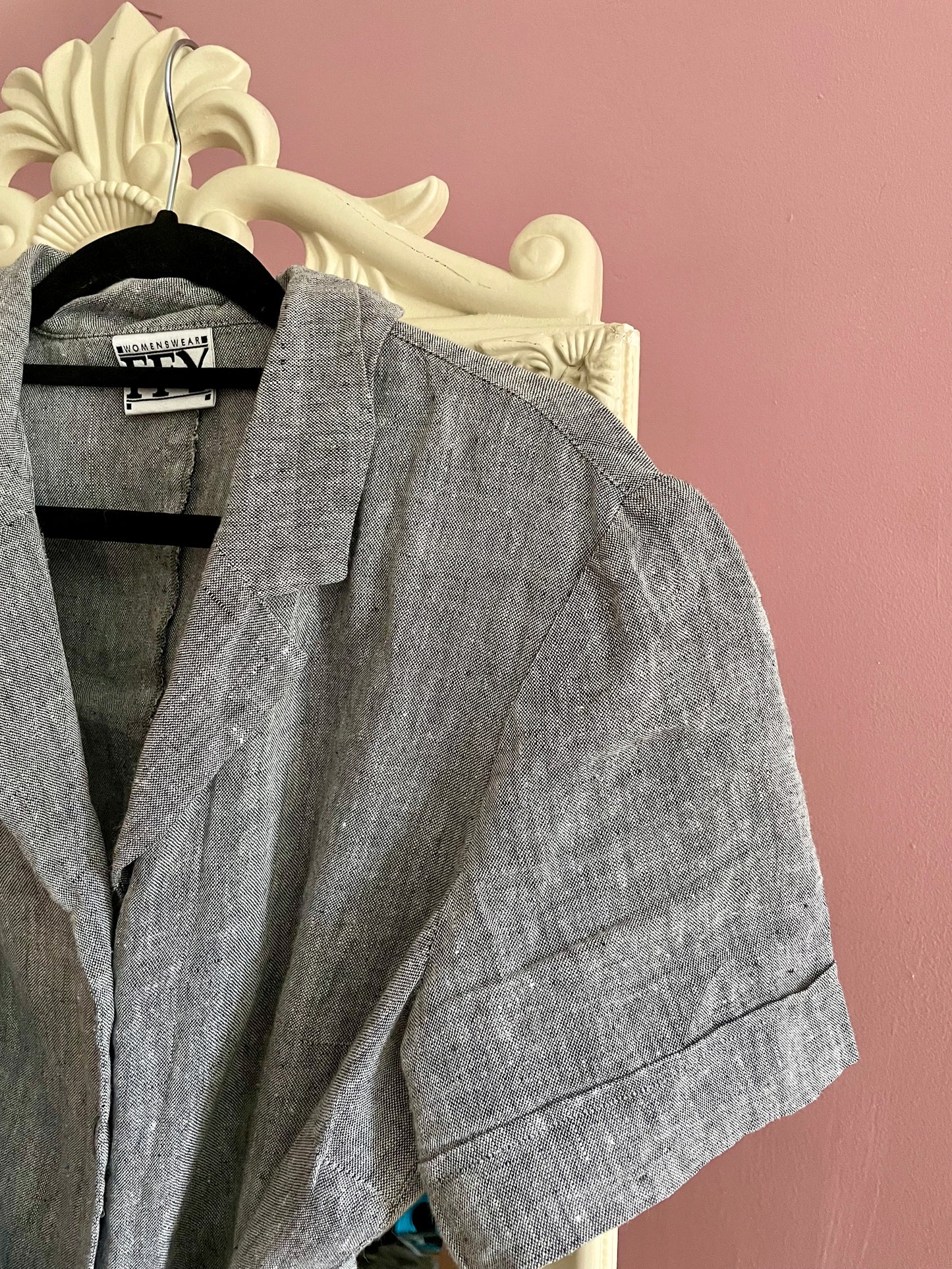 Vintage linnen maxi-jurk