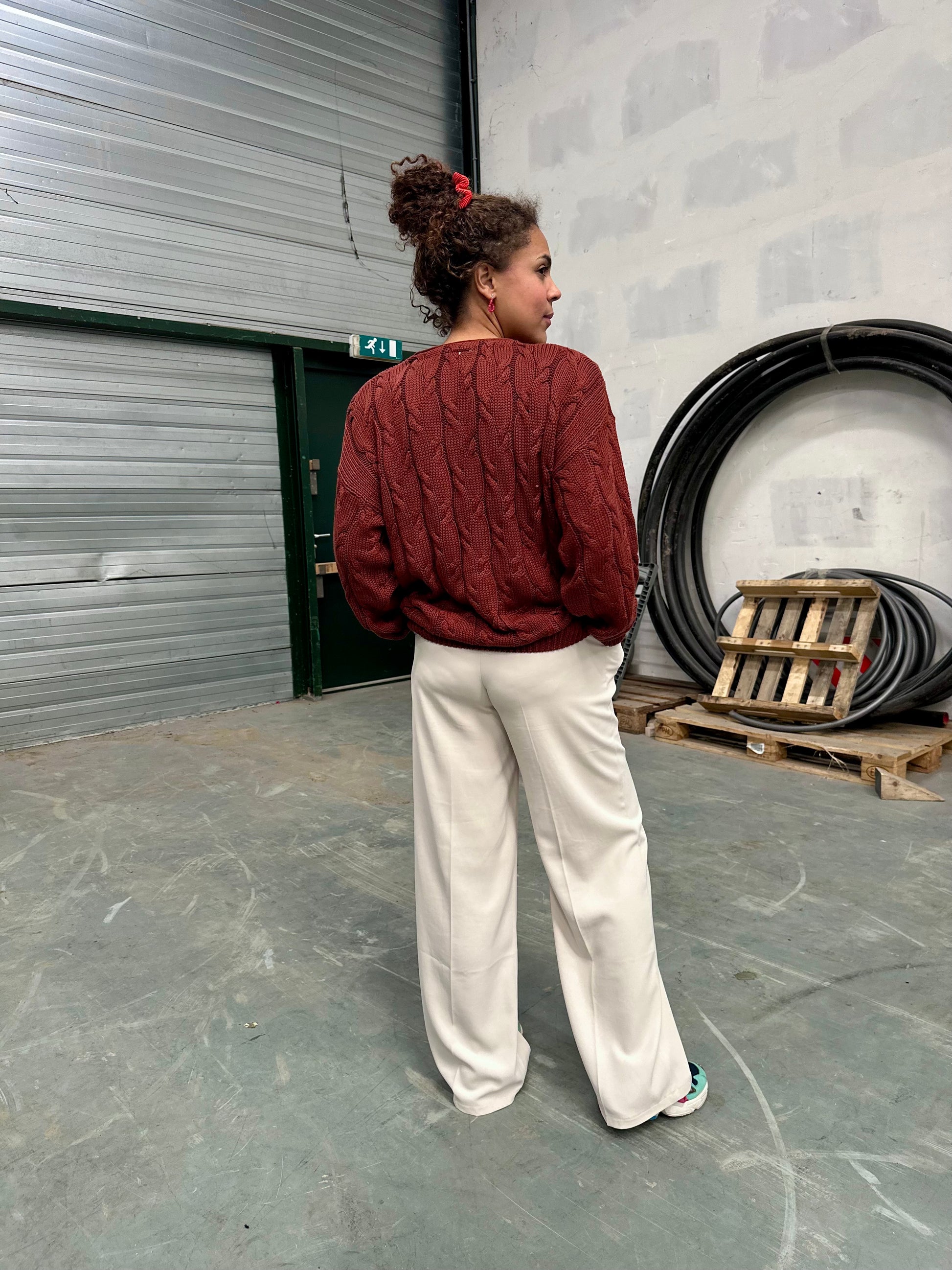 Gebreide trui vintage stijl jaren tachtig negentig