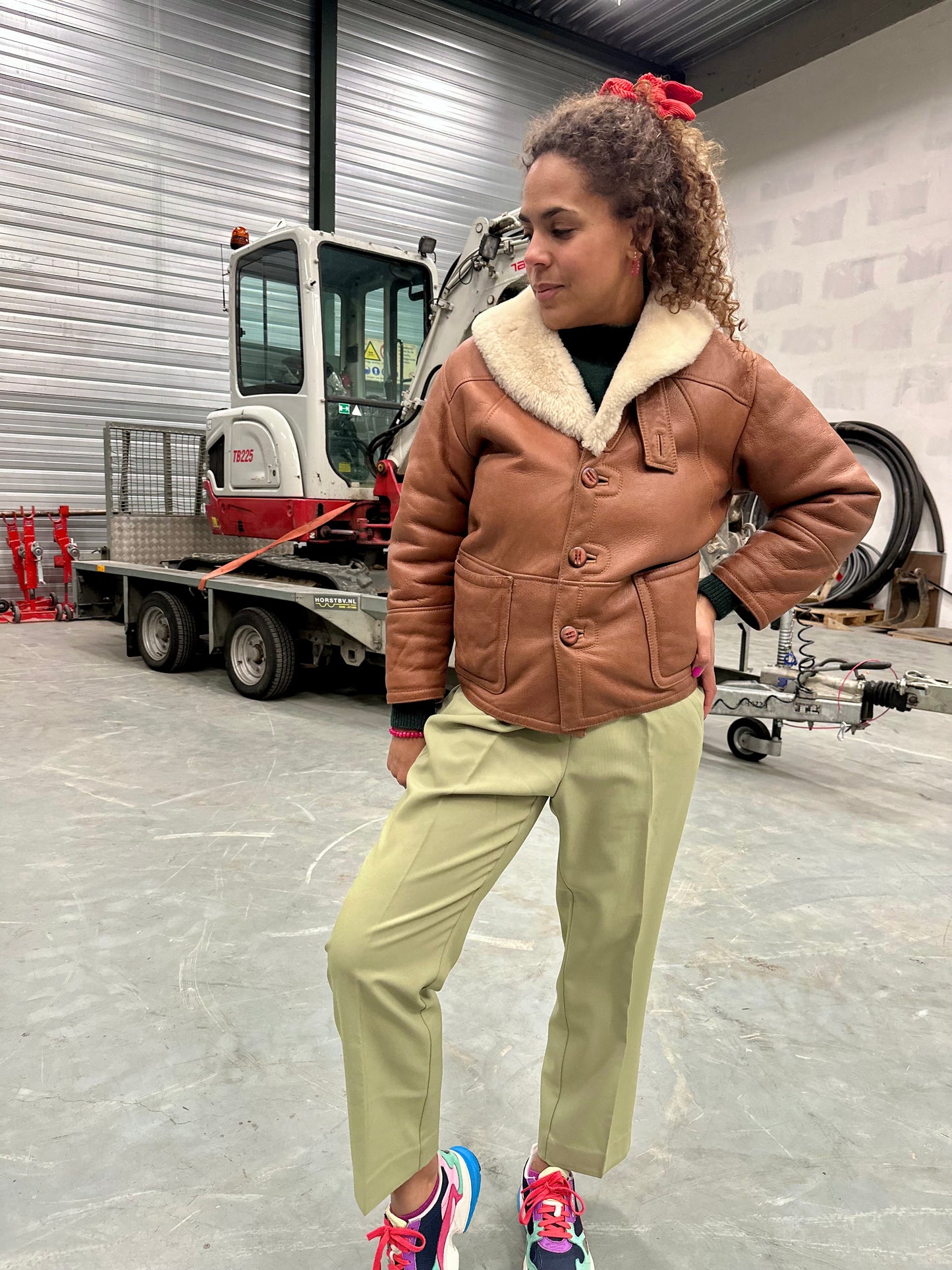 Vintage shearling lammy coat XS-S