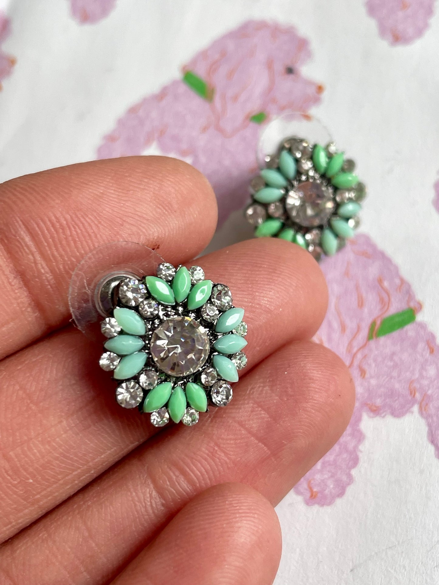 Zeegroene bloemen stekers