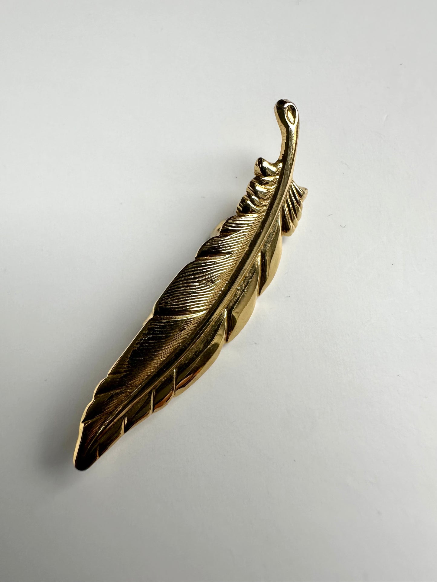 Vintage gouden griffel broche