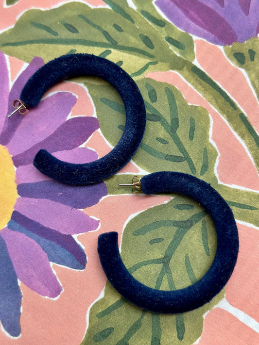 Vintage vilten hoops