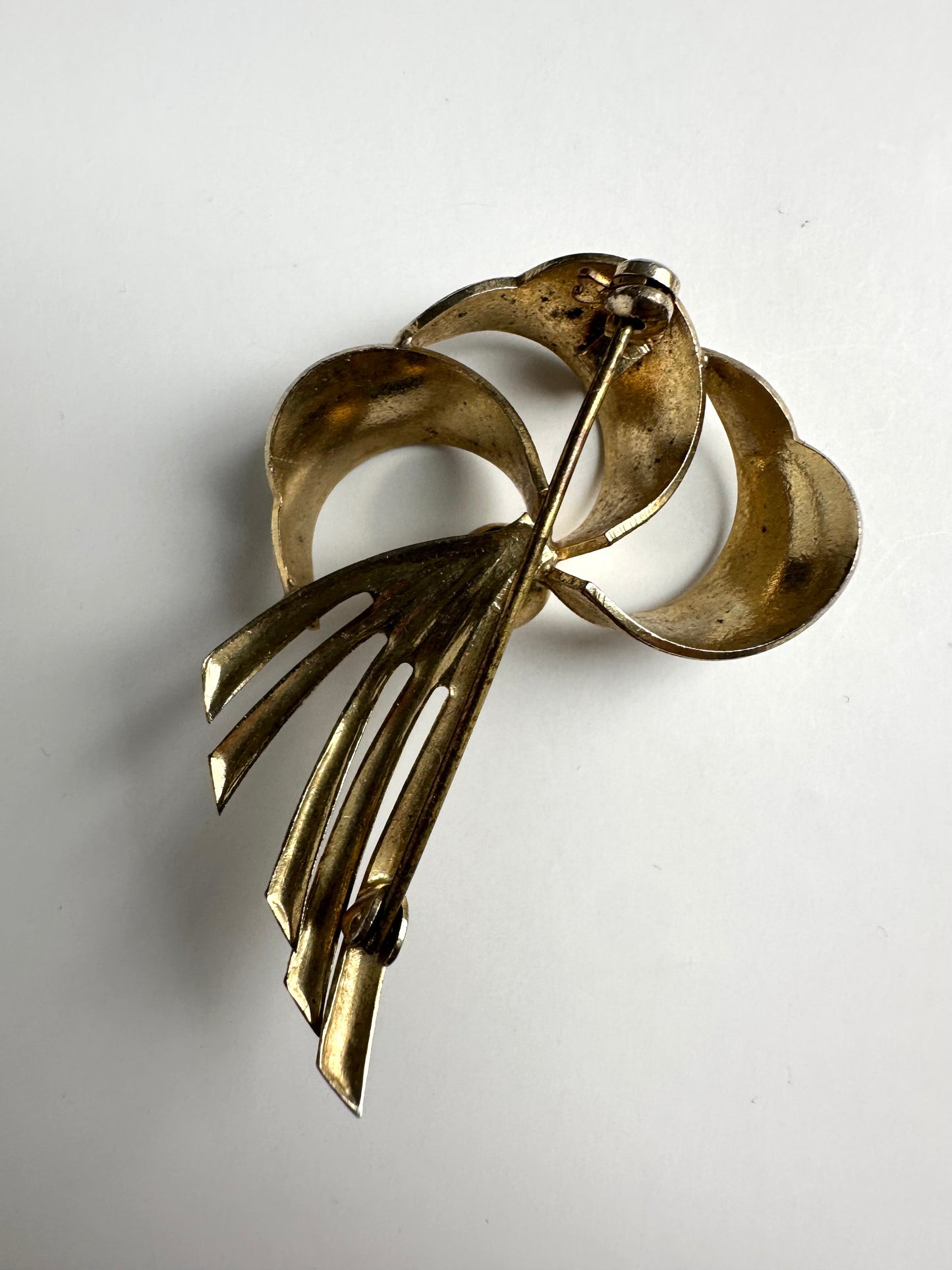 Vintage waaier broche