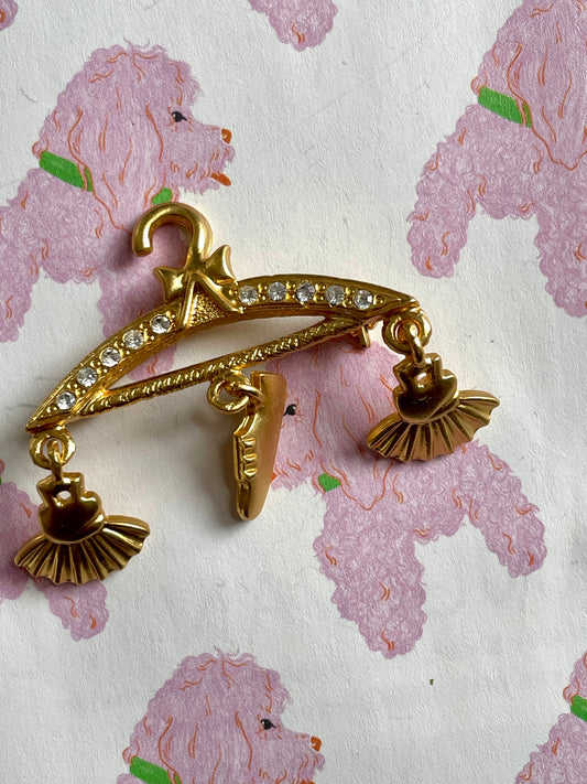 Ballet kledinghanger broche