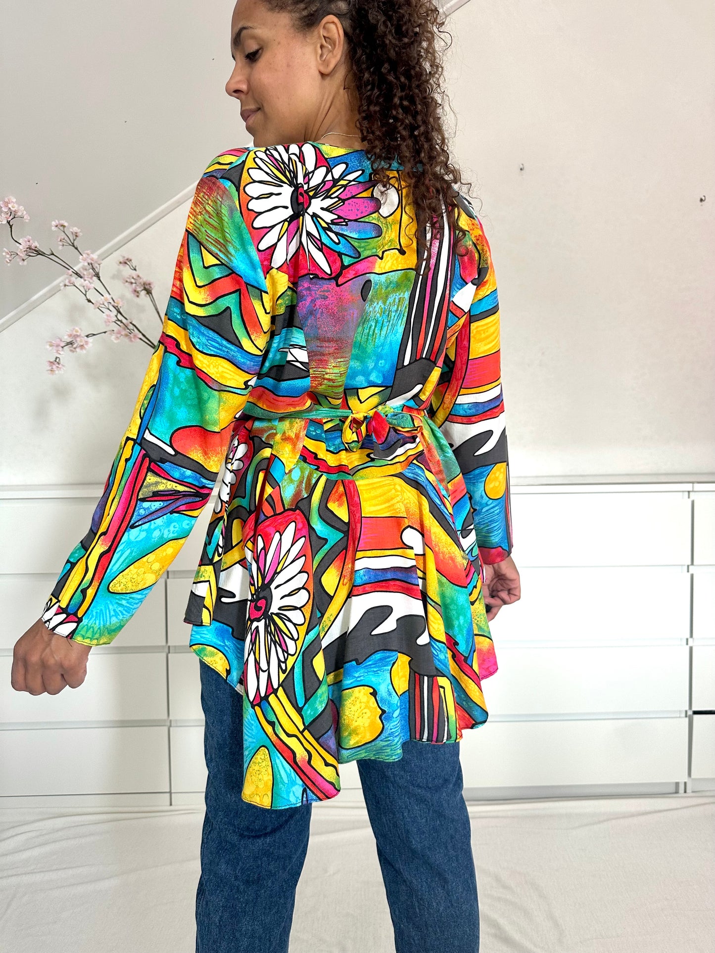 Vintage crazy print tuniek - M/L