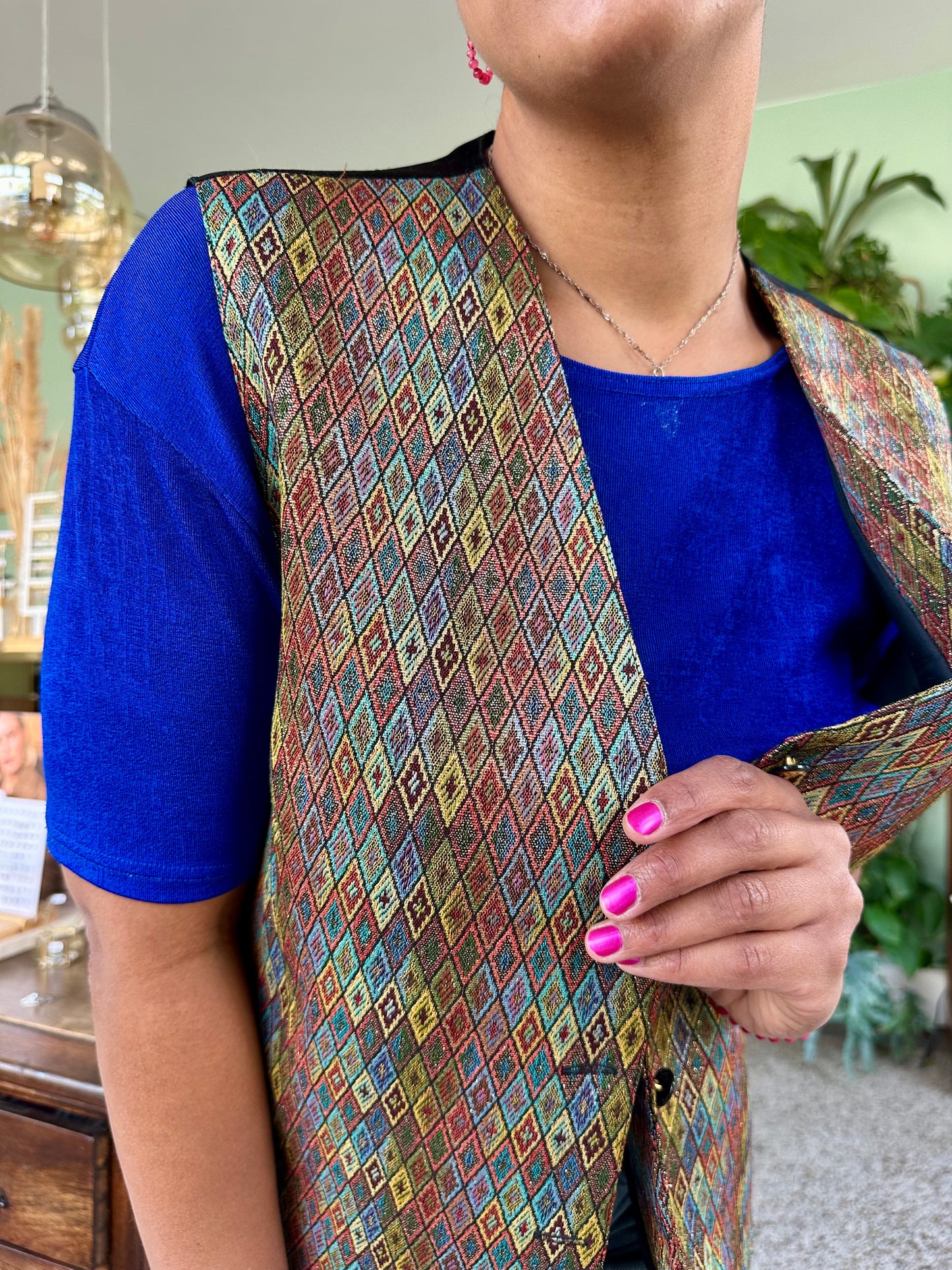 Vintage golden argyle waistcoat